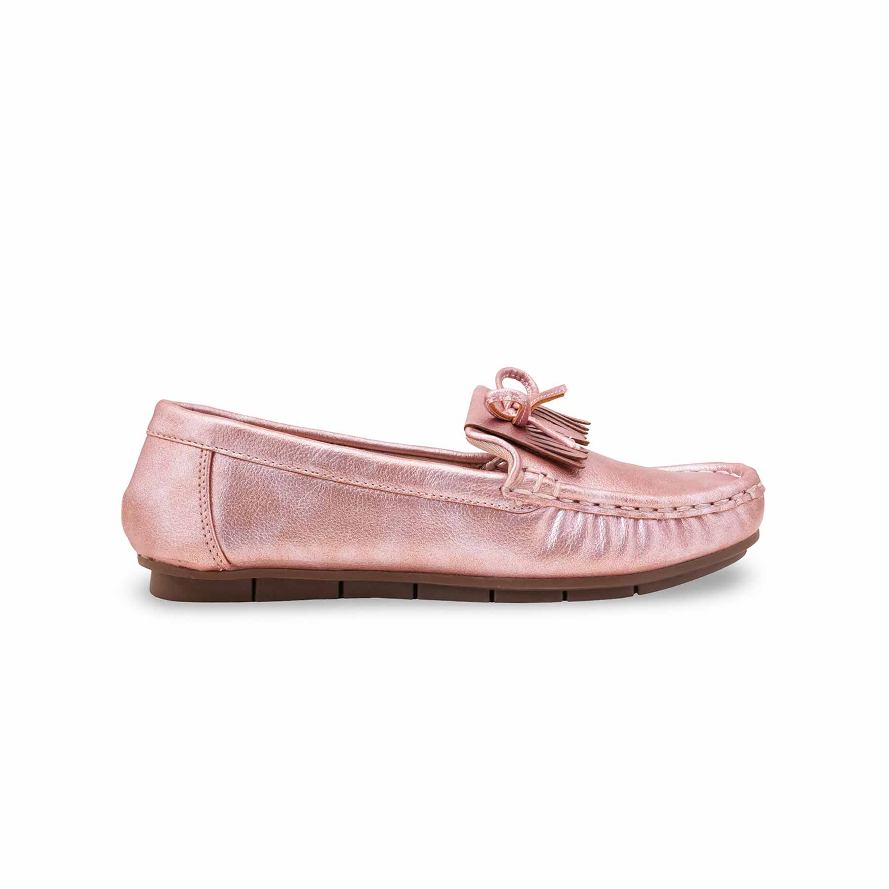Girls Pink Formal Moccasin KD2600 - Image 2