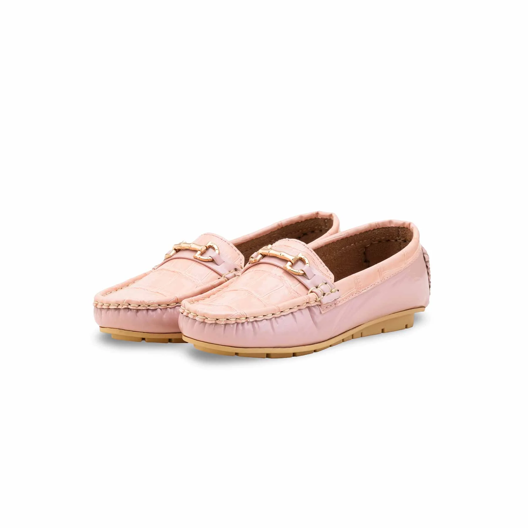 Girls Pink Formal Moccasin KD2630 - Image 3