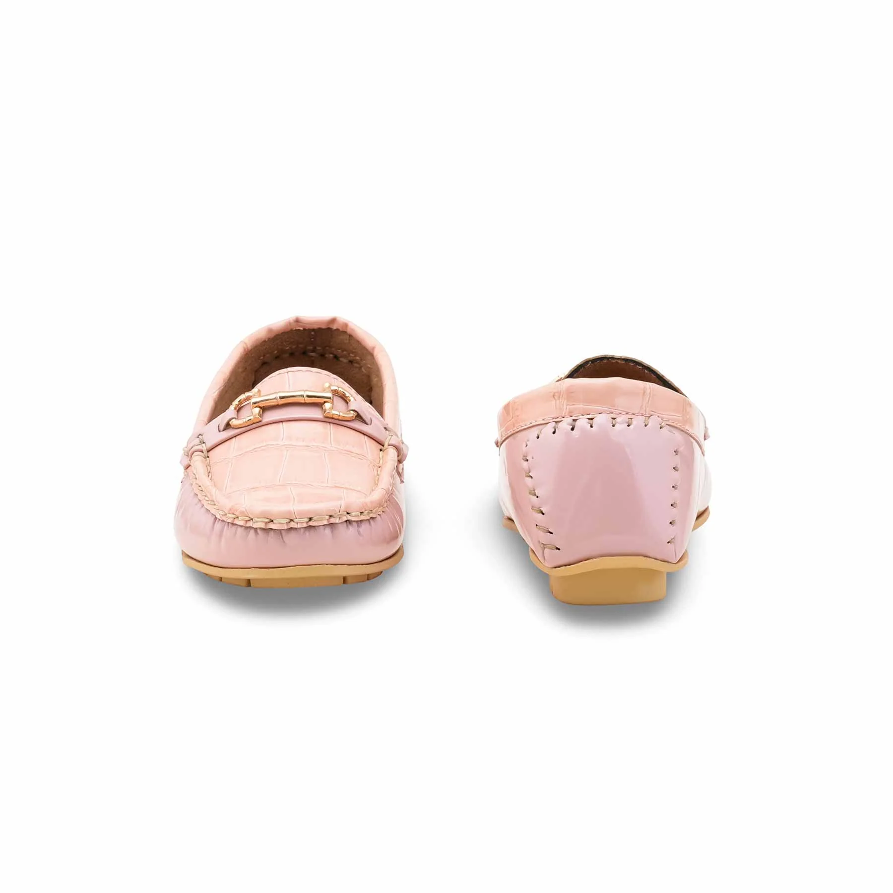 Girls Pink Formal Moccasin KD2630 - Image 4