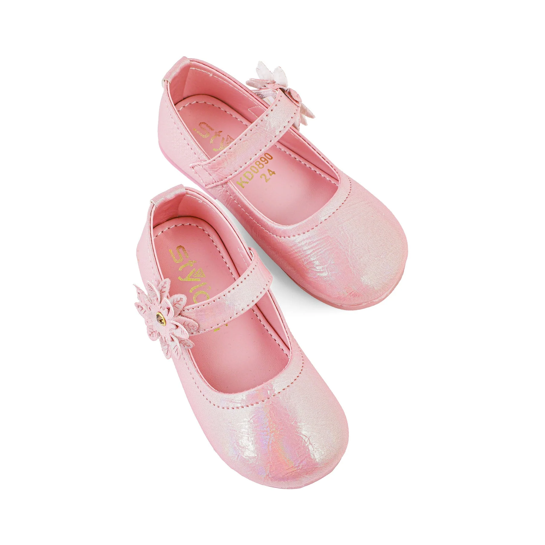 Girls Pink Formal Pumps KD0890 - Image 4