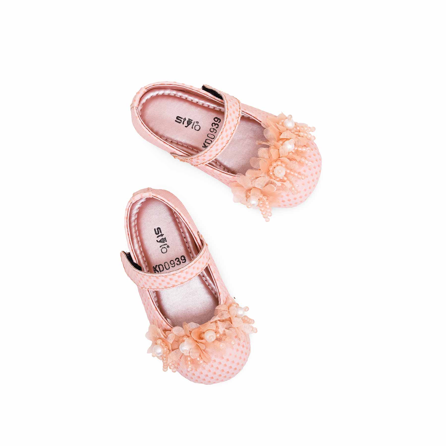 Girls Pink Formal Pumps KD0939 - Image 5