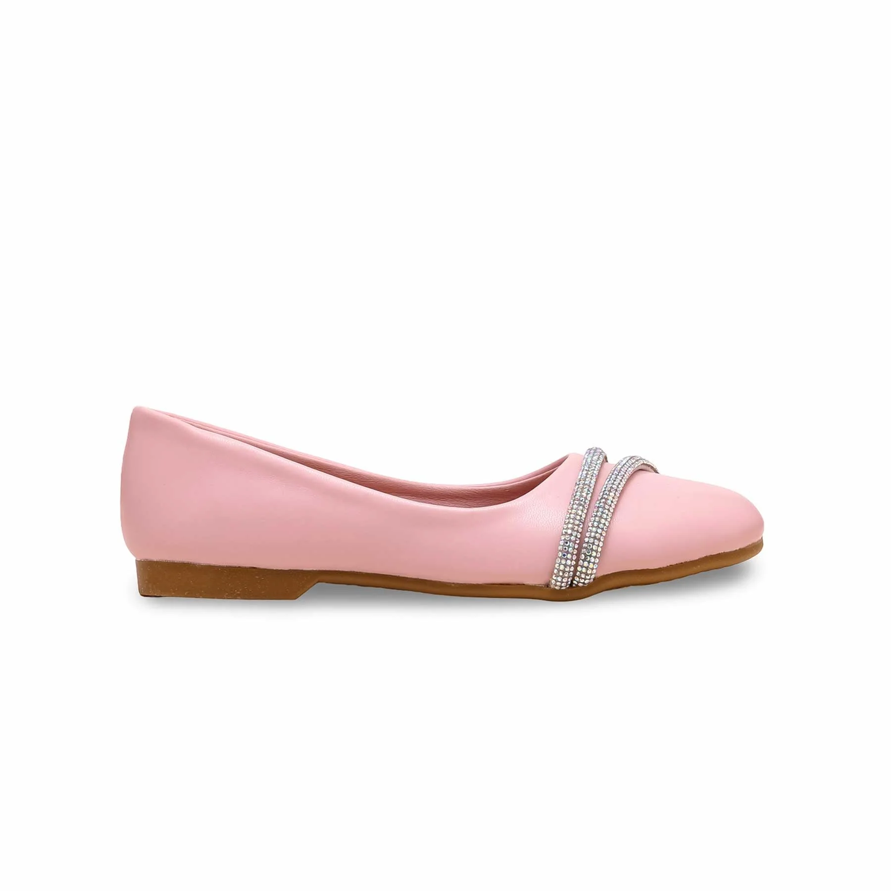 Girls Pink Formal Pumps KD0965 - Image 2