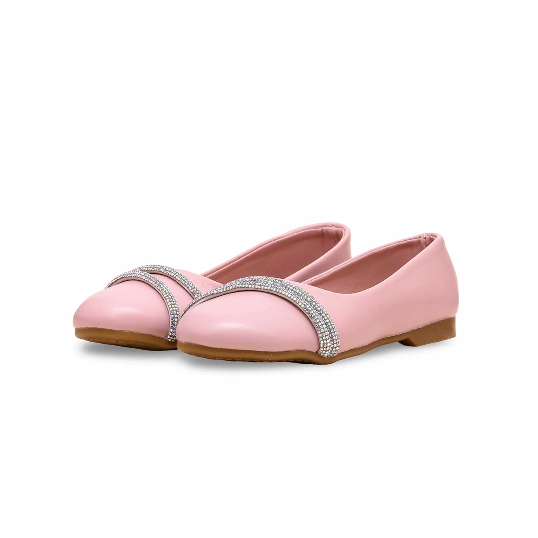 Girls Pink Formal Pumps KD0965 - Image 3
