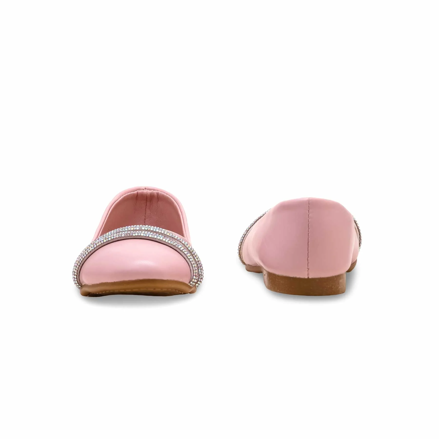 Girls Pink Formal Pumps KD0965 - Image 4