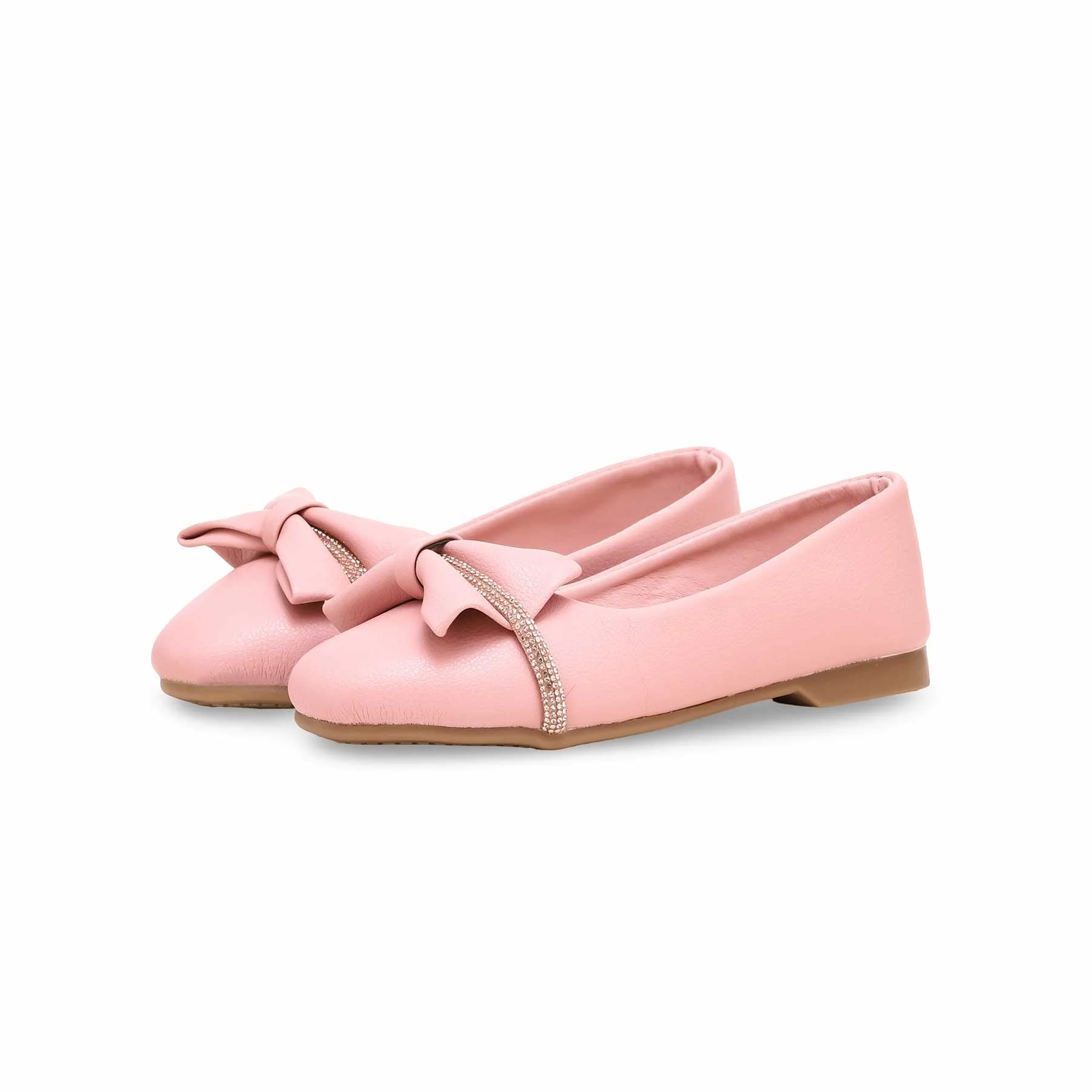Girls Pink Formal Pumps KD0969 - Image 2