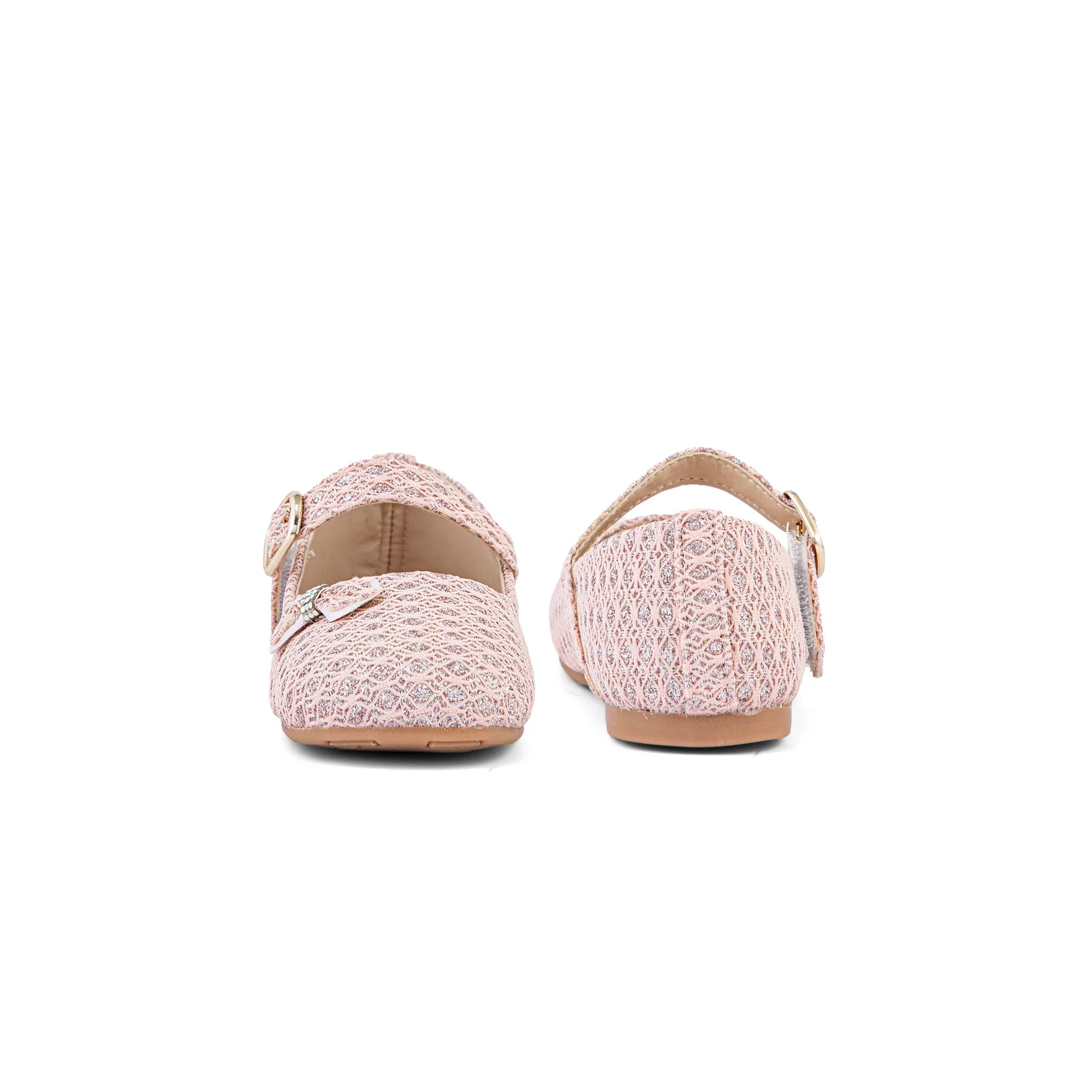 Girls Pink Formal Pumps KD2268 - Image 3
