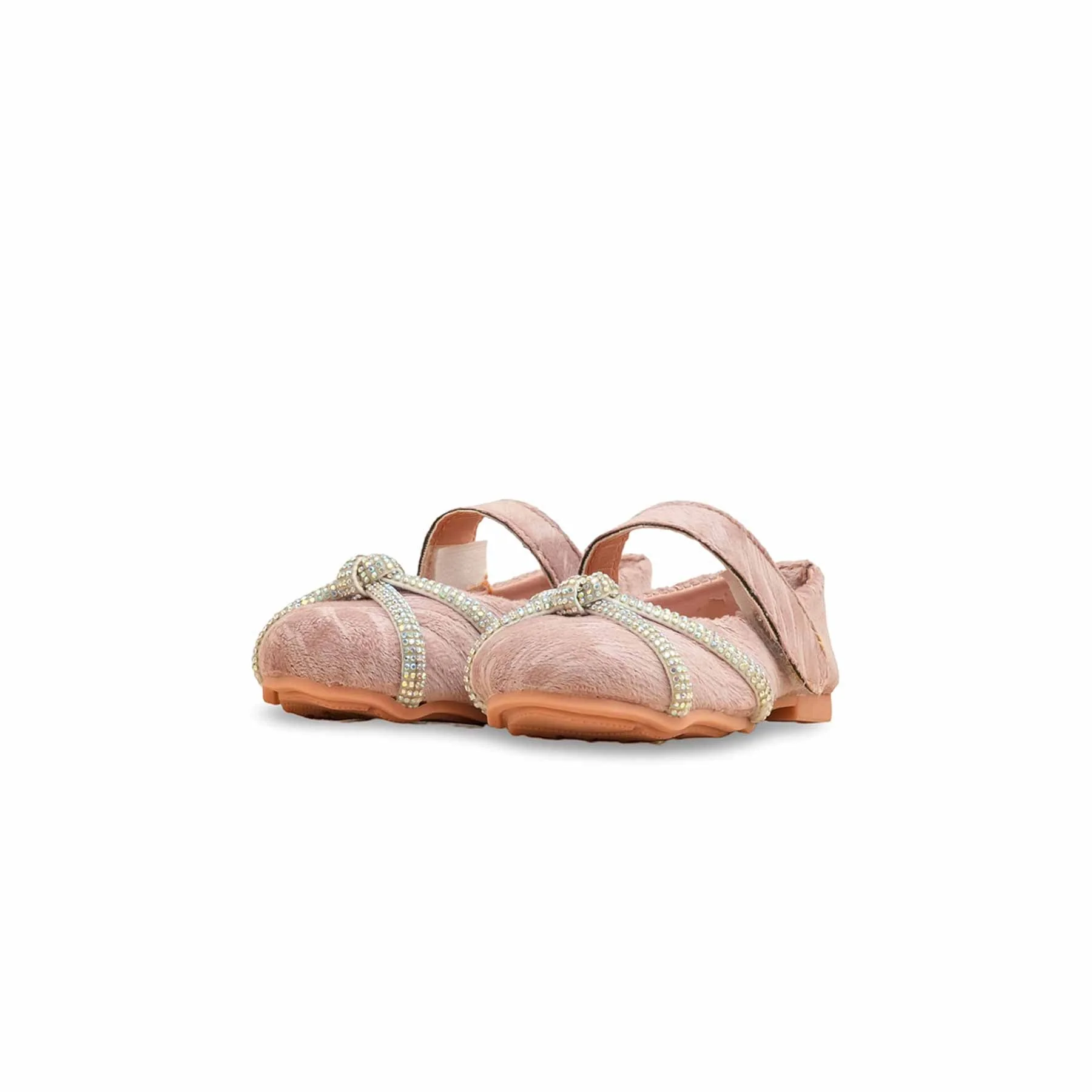 Girls Pink Formal Pumps KD2473 - Image 3