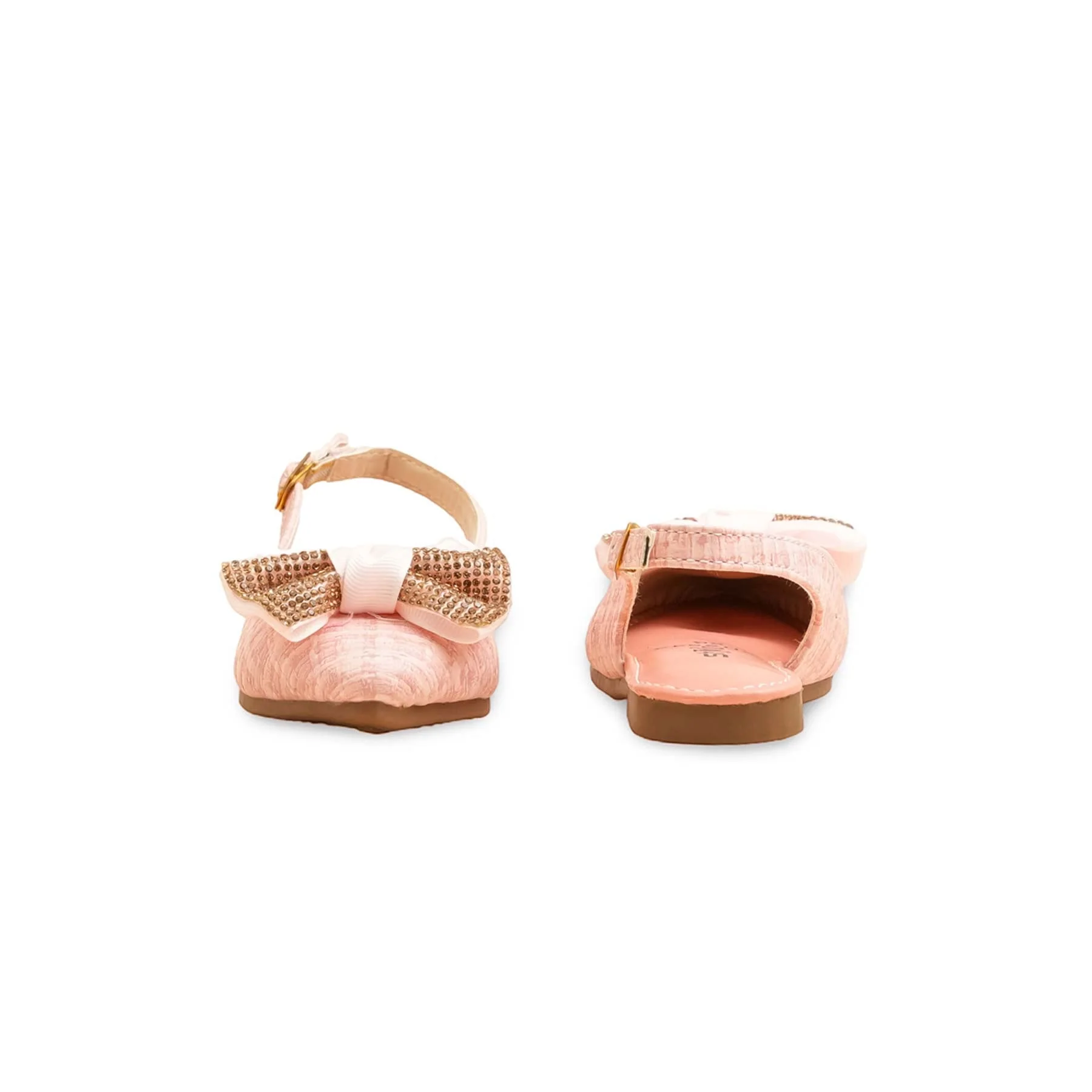 Girls Pink Formal Pumps KD2543 - Image 4