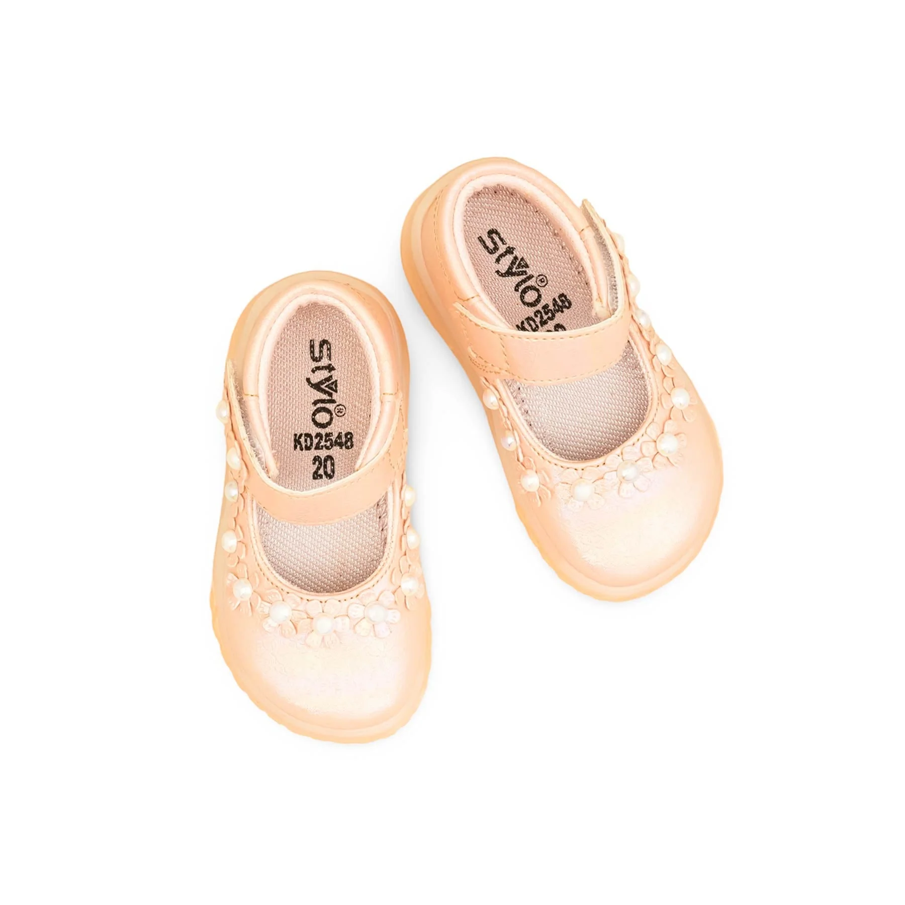 Girls Pink Formal Pumps KD2548 - Image 5