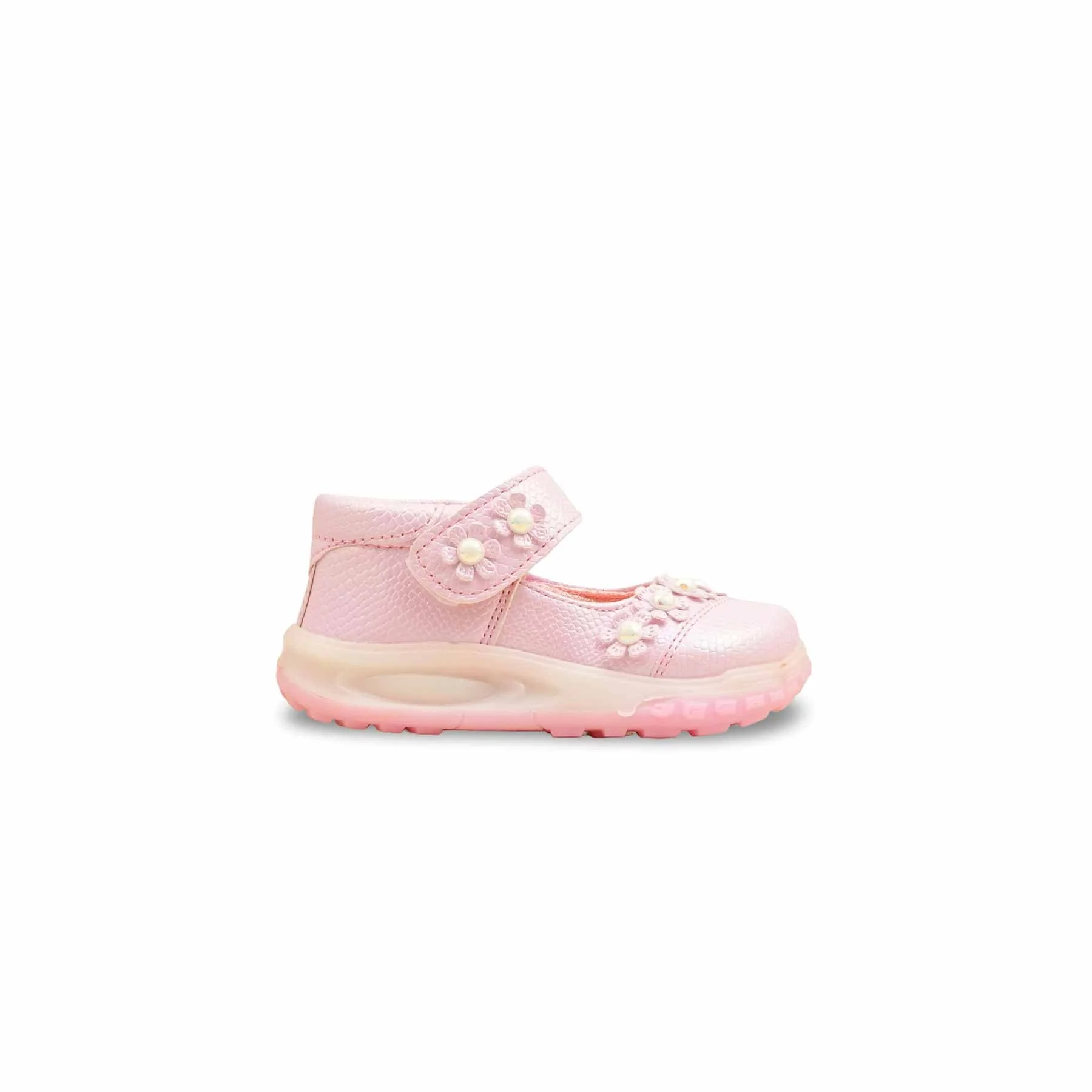 Girls Pink Formal Pumps KD2549 - Image 2