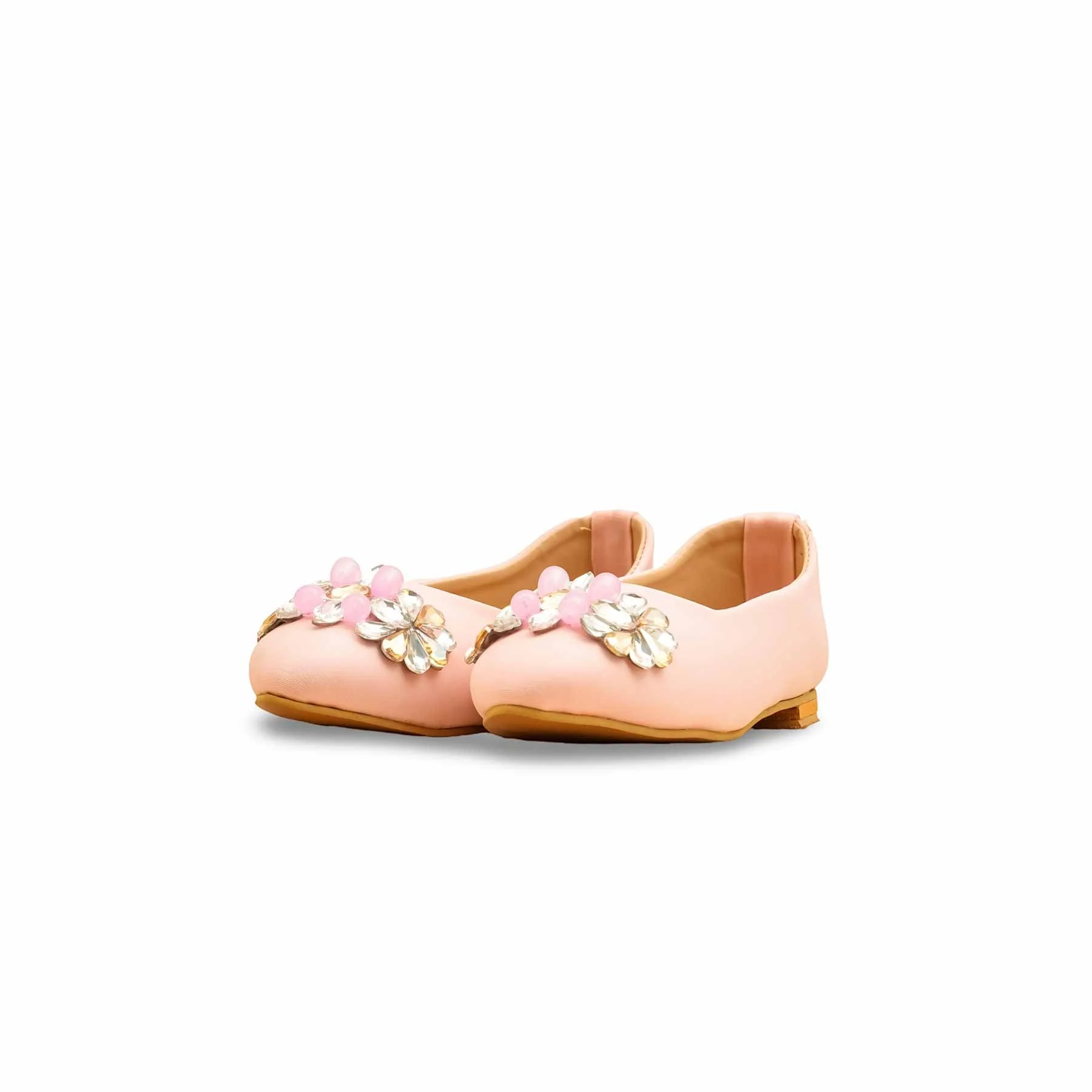 Girls Pink Formal Pumps KD2550 - Image 3
