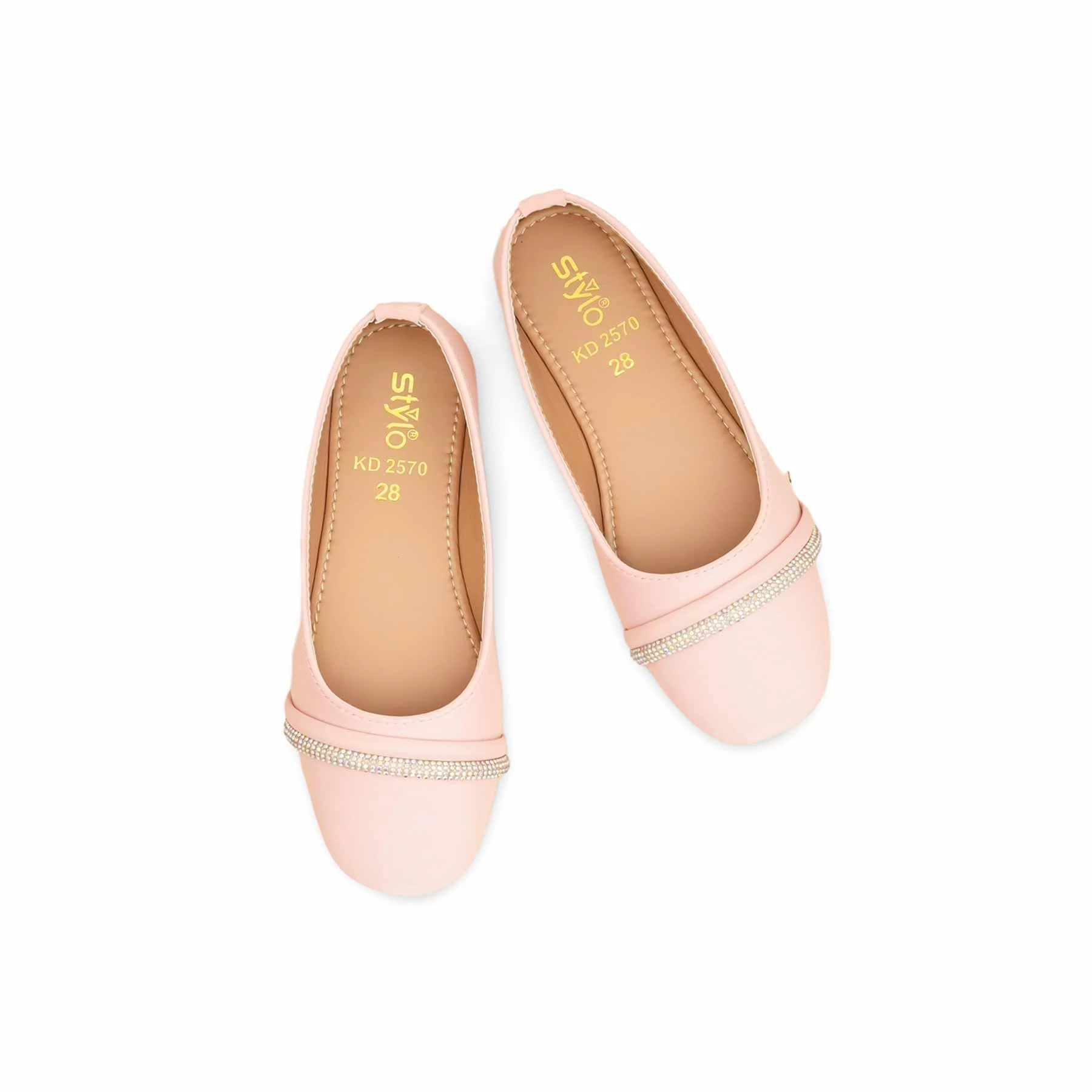 Girls Pink Formal Pumps KD2570 - Image 5