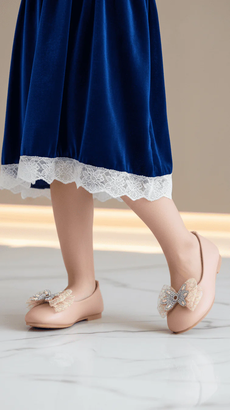 Girls Pink Formal Pumps KD2577