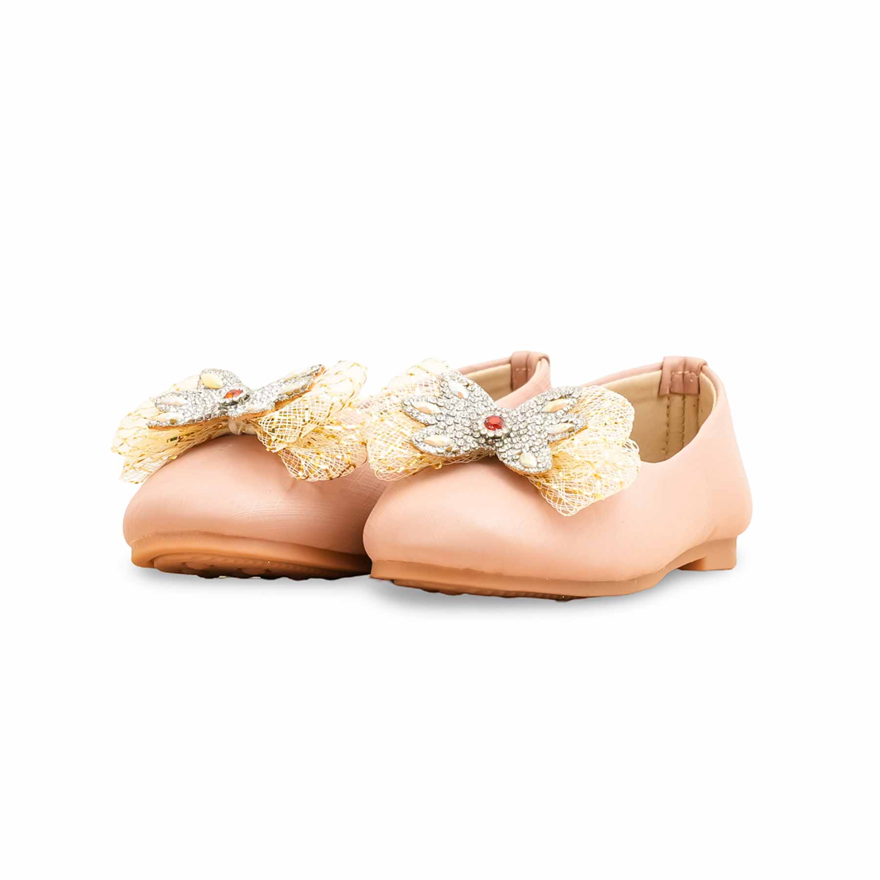 Girls Pink Formal Pumps KD2577 - Image 3
