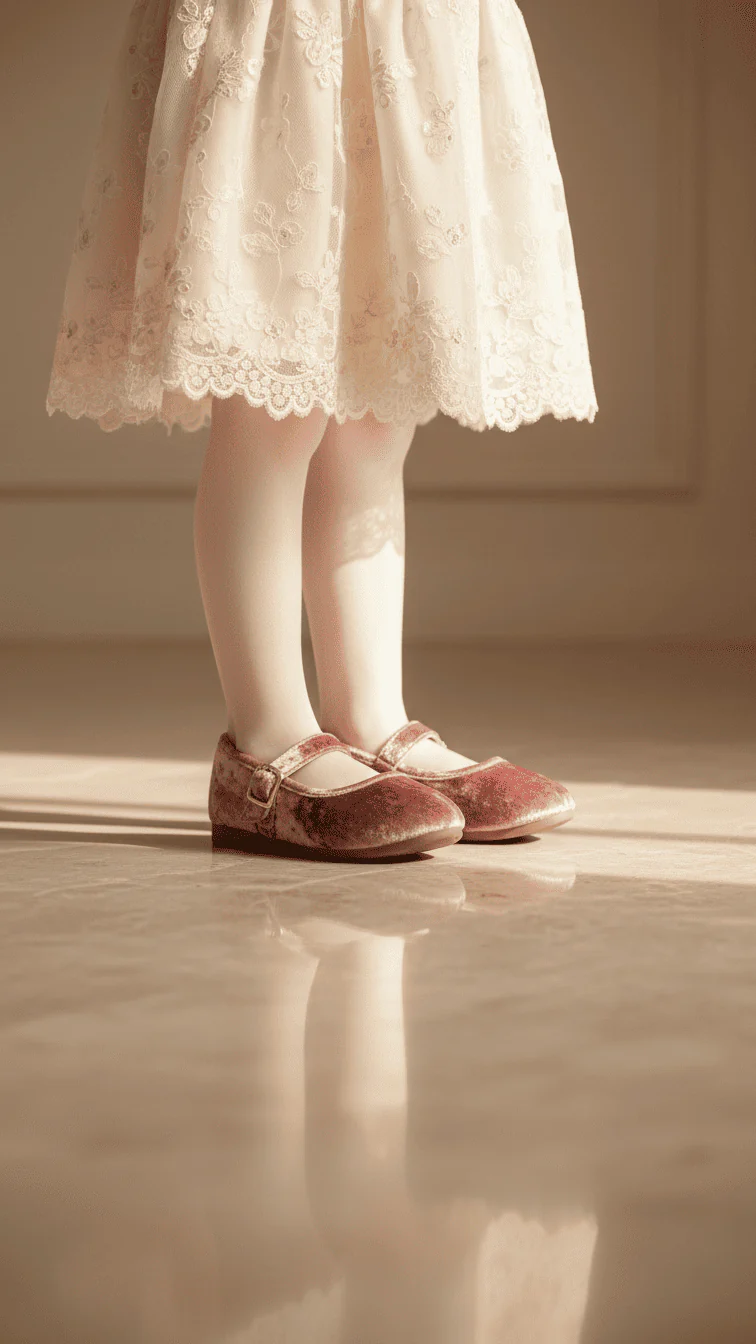 Girls Pink Formal Pumps KD2627