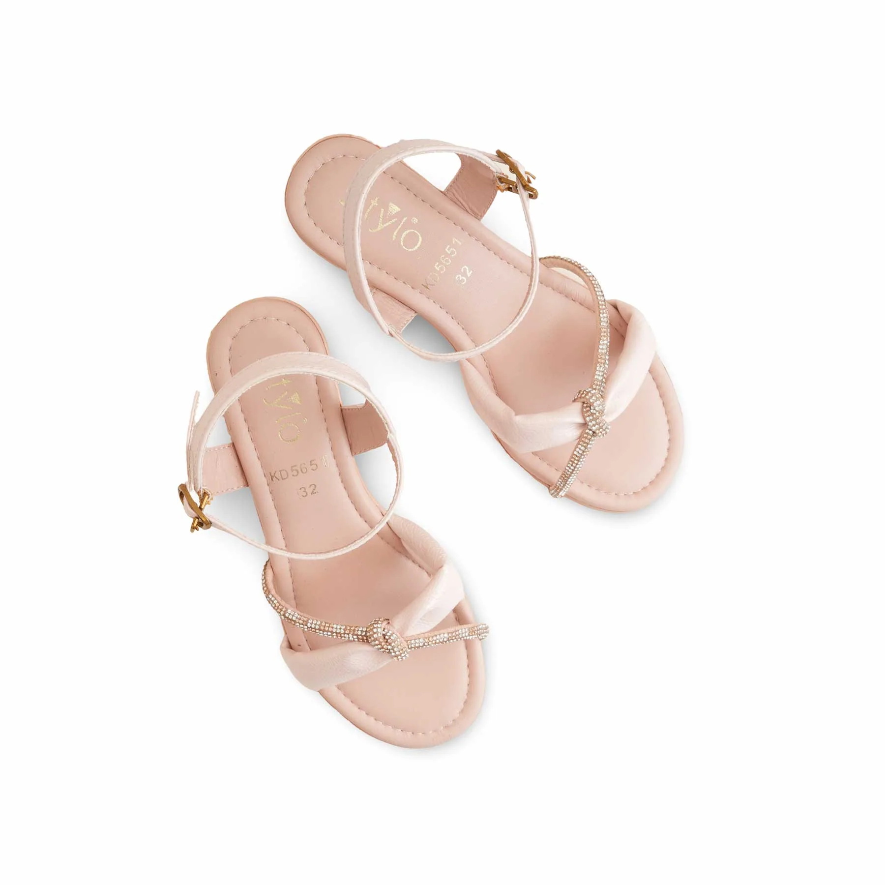 Girls Pink Formal Sandal KD5651 - Image 5
