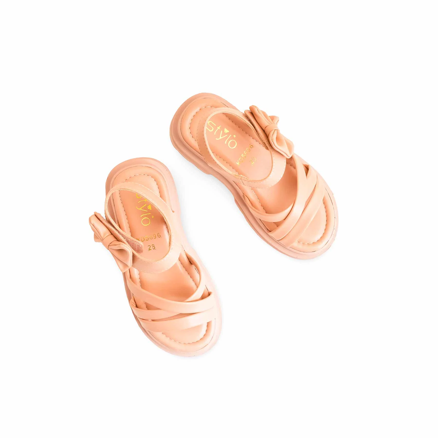 Girls Pink Formal Sandal KD5696 - Image 4