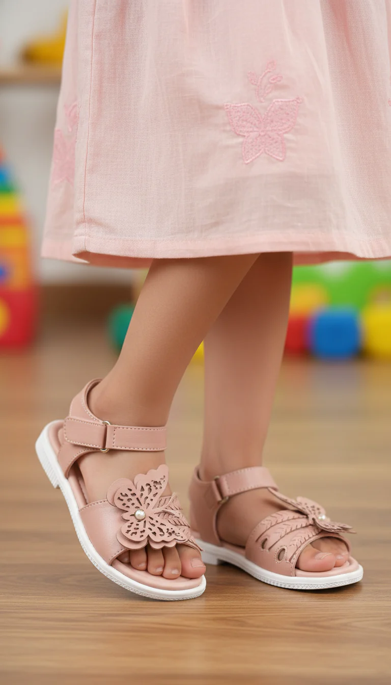 Girls Pink Formal Sandal KD5753