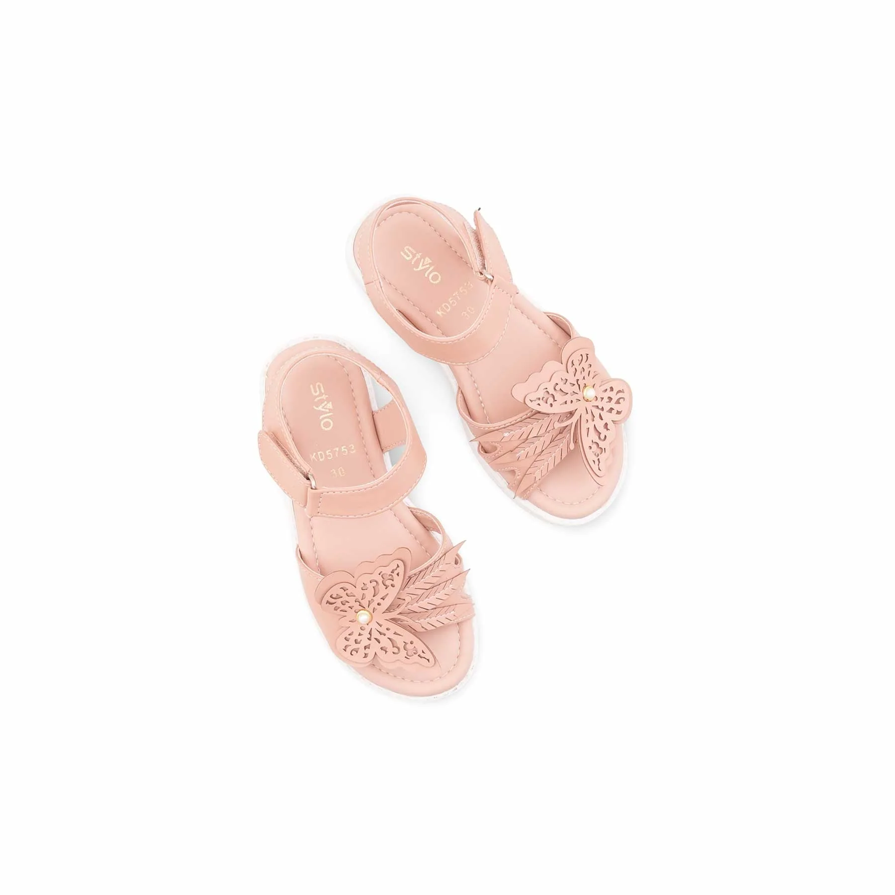 Girls Pink Formal Sandal KD5753 - Image 5