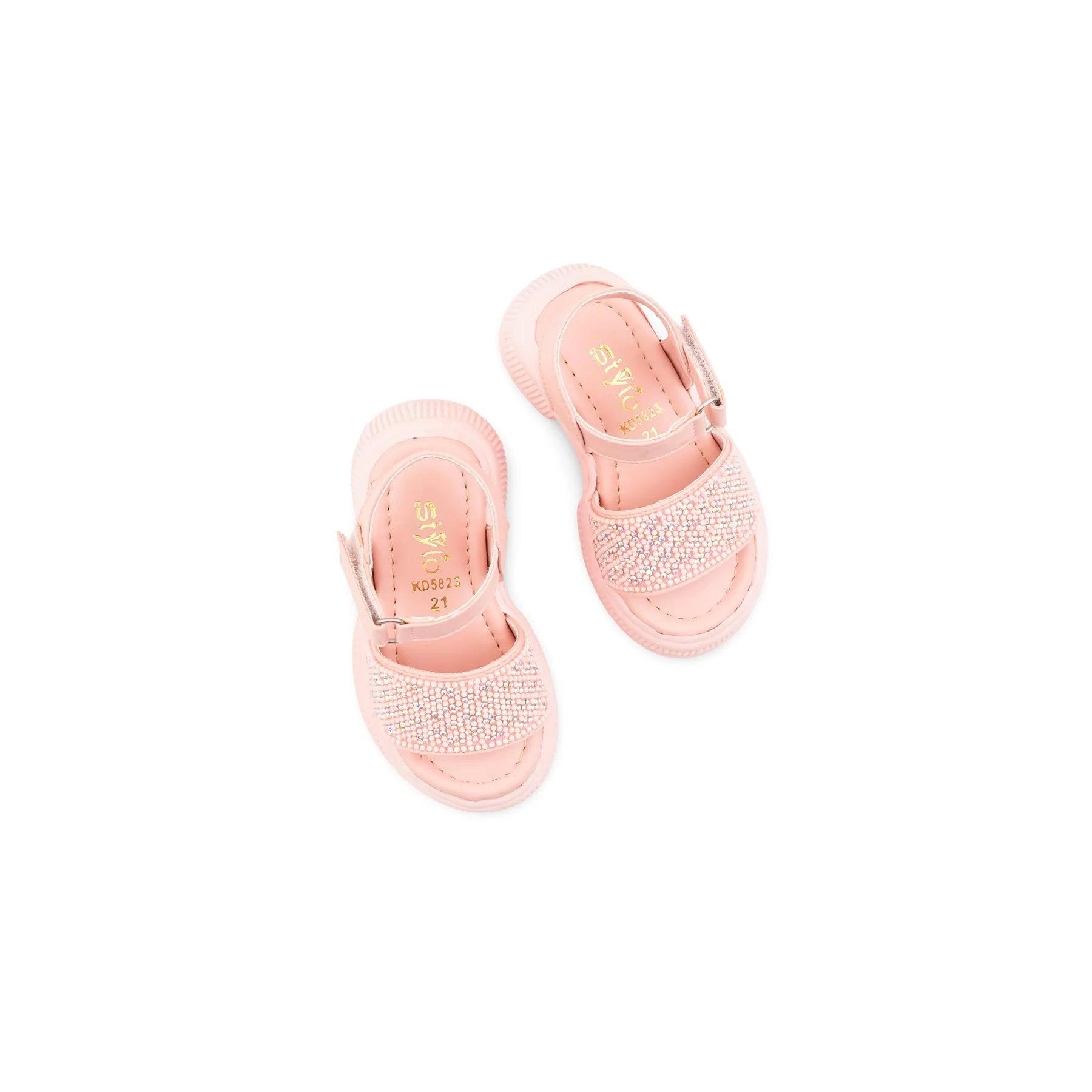 Girls Pink Formal Sandal KD5823 - Image 5