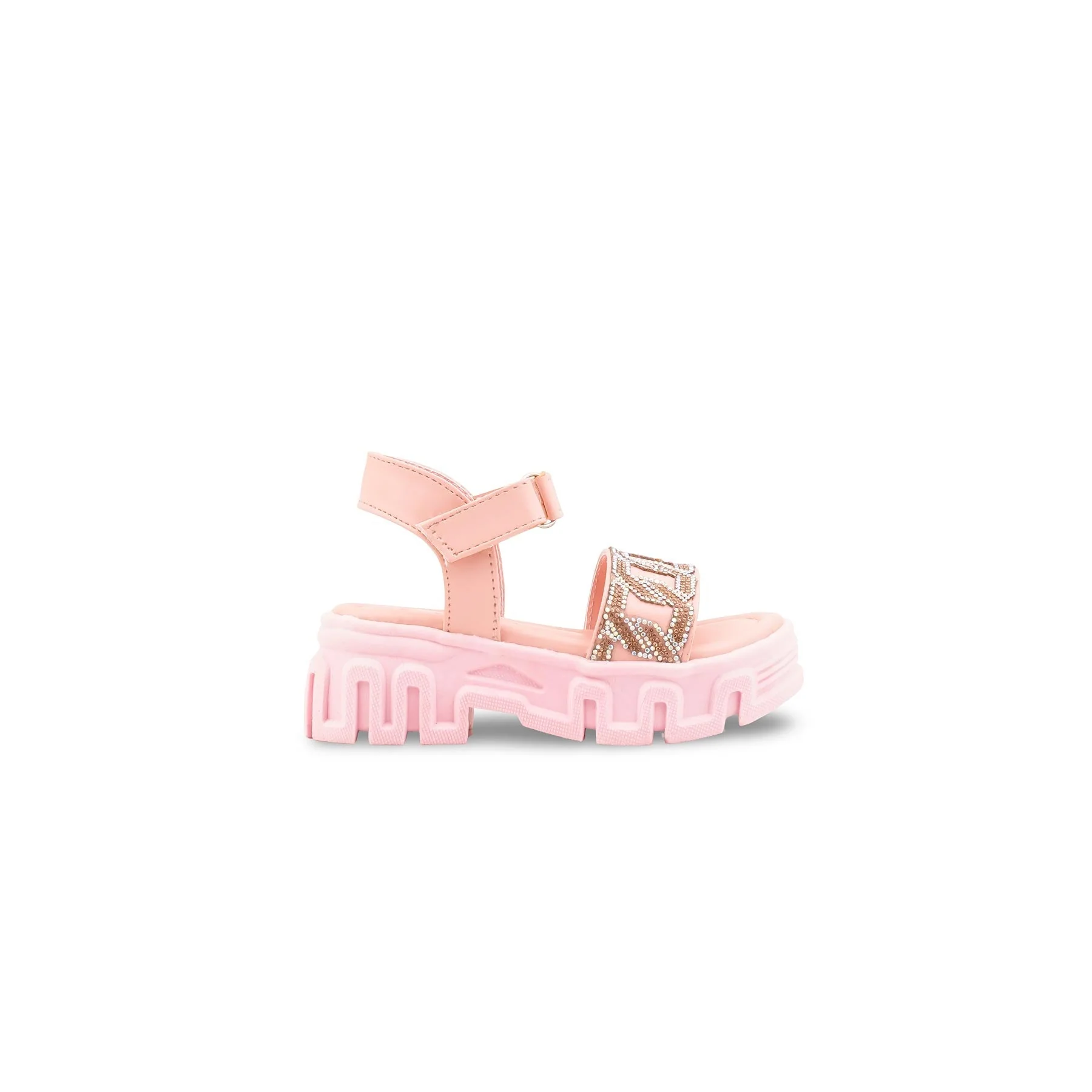 Girls Pink Formal Sandal KD5825 - Image 2