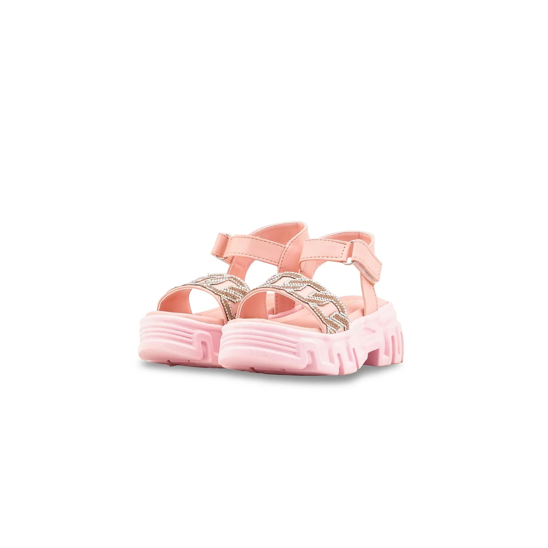Girls Pink Formal Sandal KD5825 - Image 3