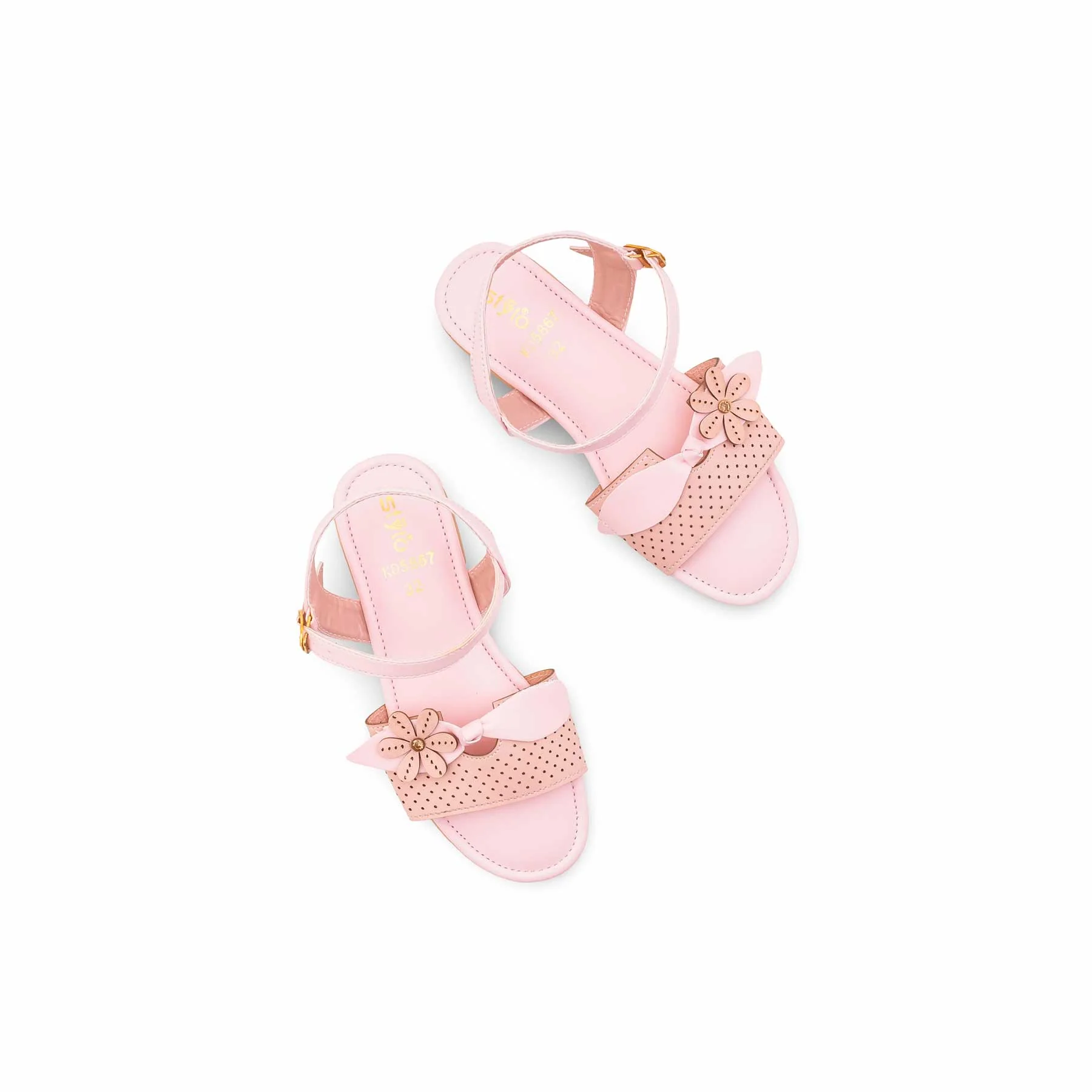 Girls Pink Formal Sandal KD5867 - Image 5