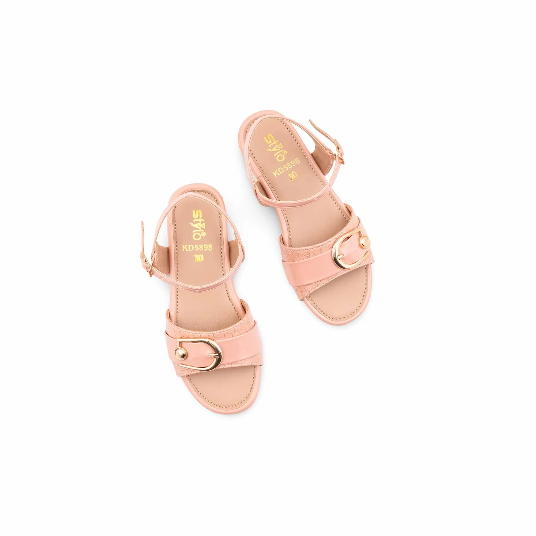 Girls Pink Formal Sandal KD5898 - Image 5