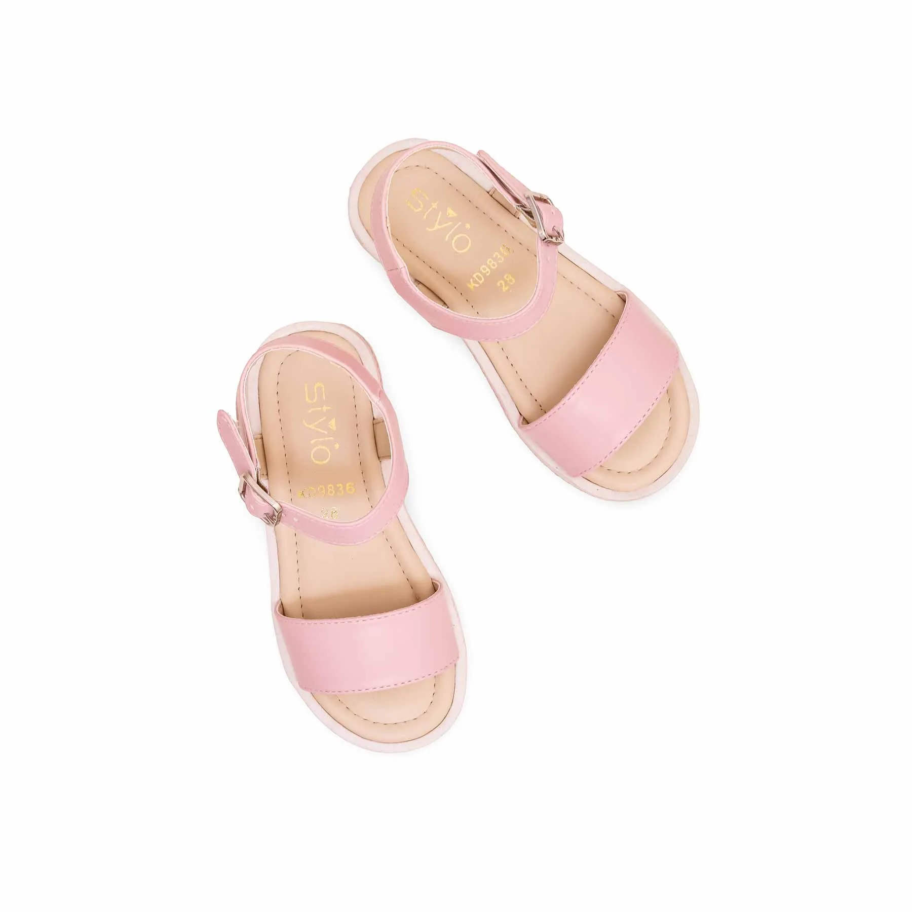 Girls Pink Formal Sandal KD9836 - Image 5