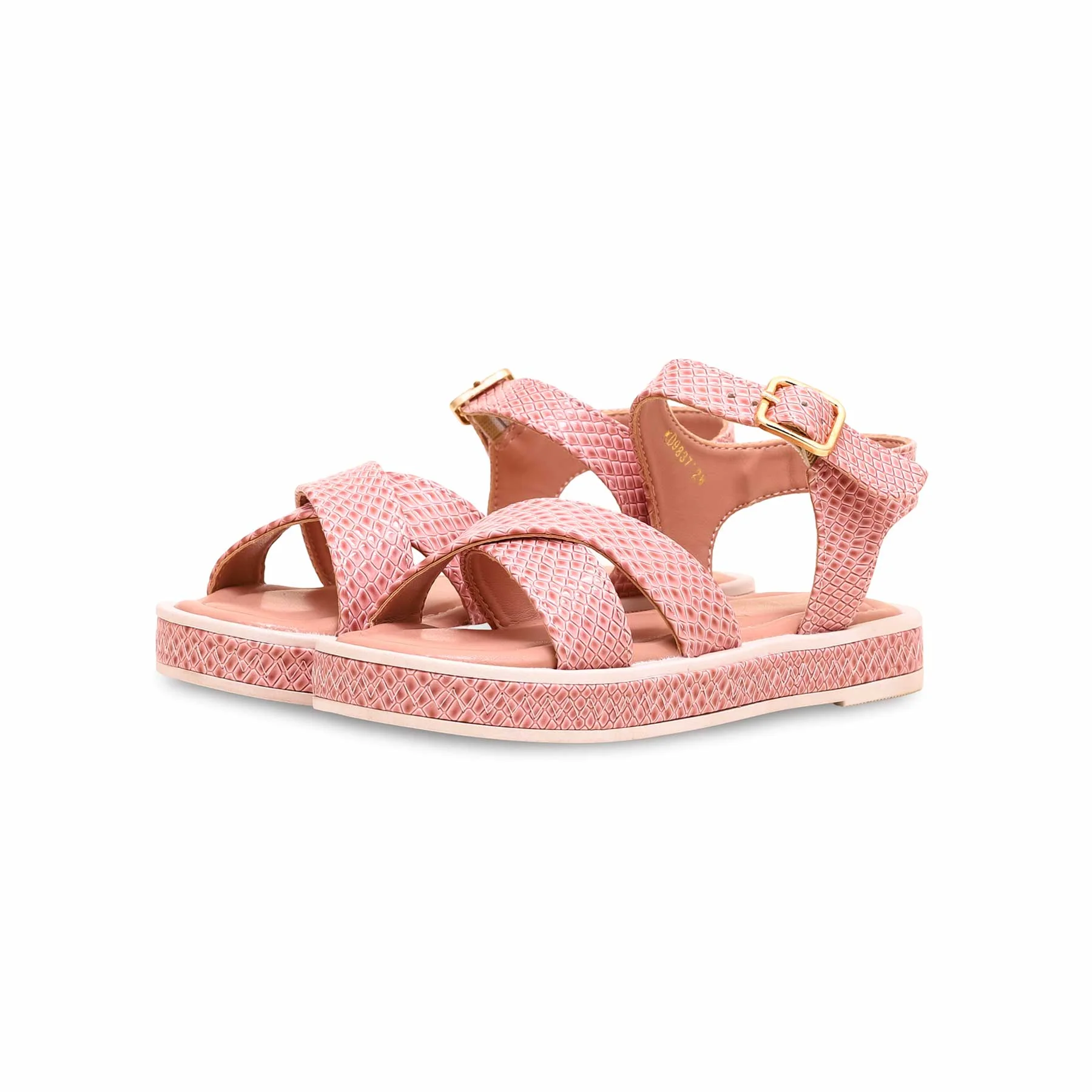 Girls Pink Formal Sandal KD9837 - Image 3