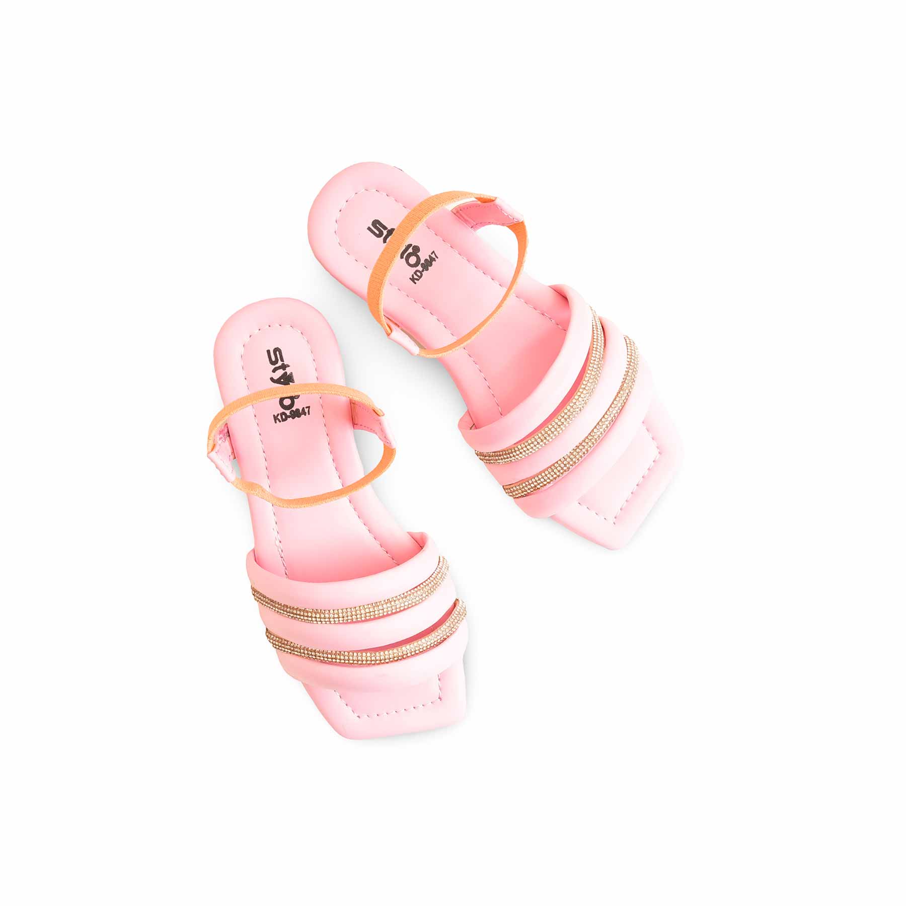 Girls Pink Formal Sandal KD9847 - Image 5