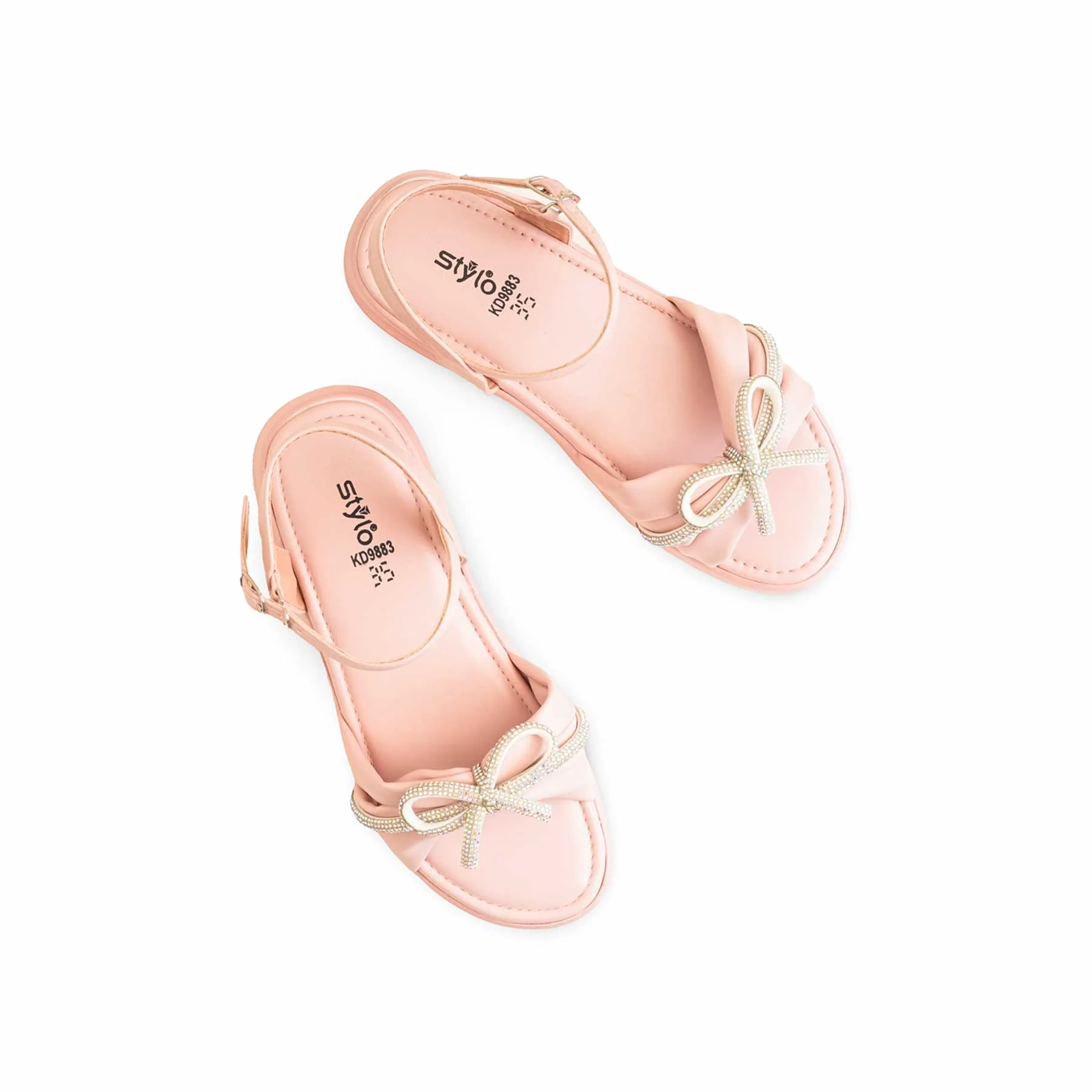 Girls Pink Formal Sandal KD9883 - Image 5