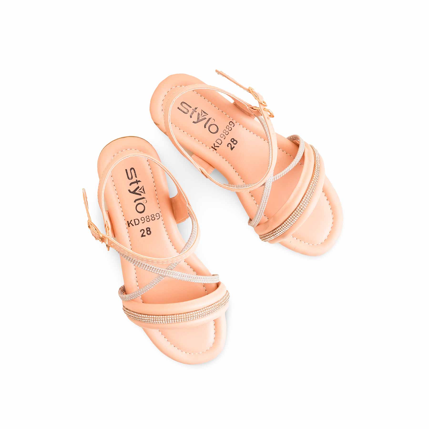 Girls Pink Formal Sandal KD9889 - Image 5