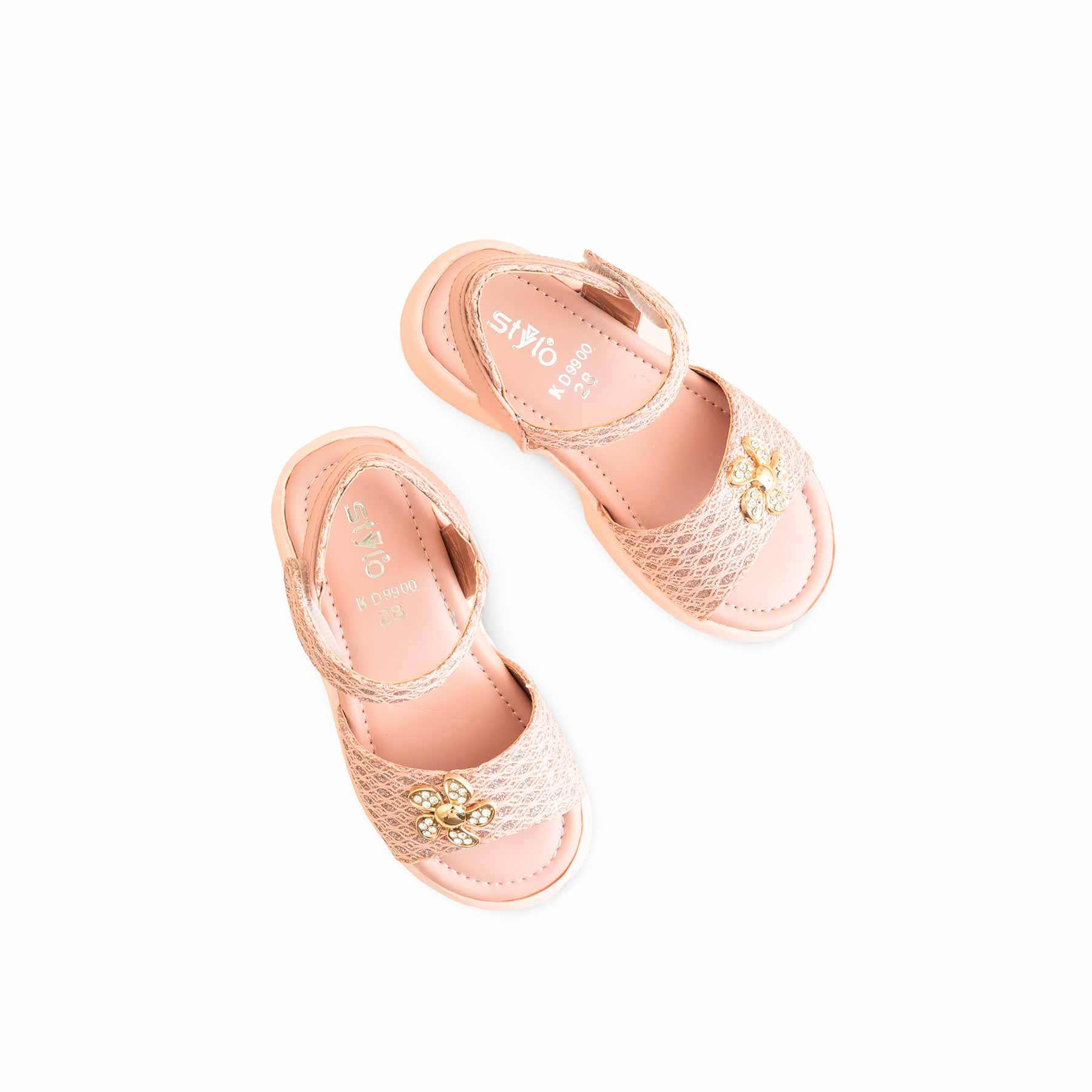 Girls Pink Formal Sandal KD9900 - Image 5
