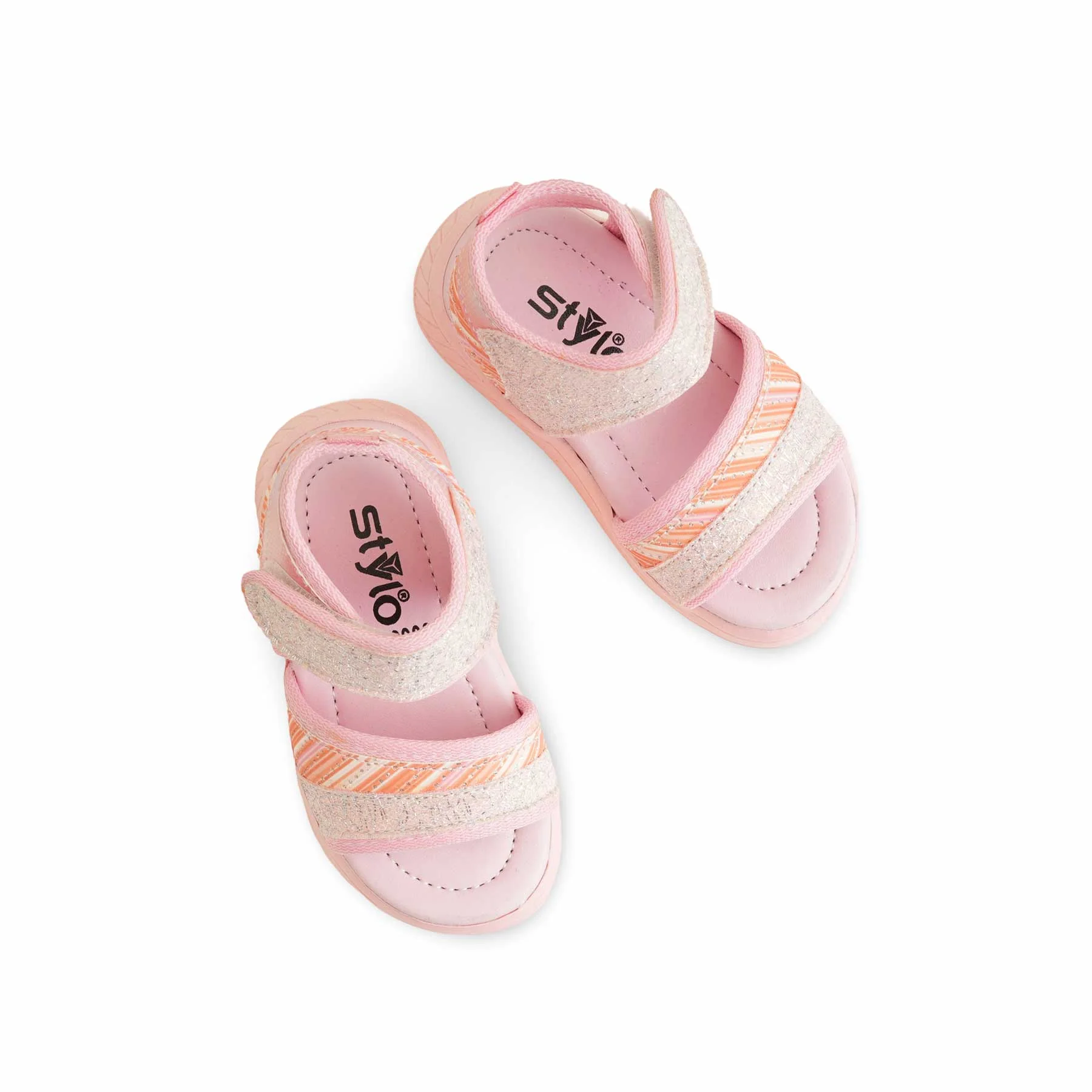 Girls Pink Formal Sandal KD9906 - Image 5