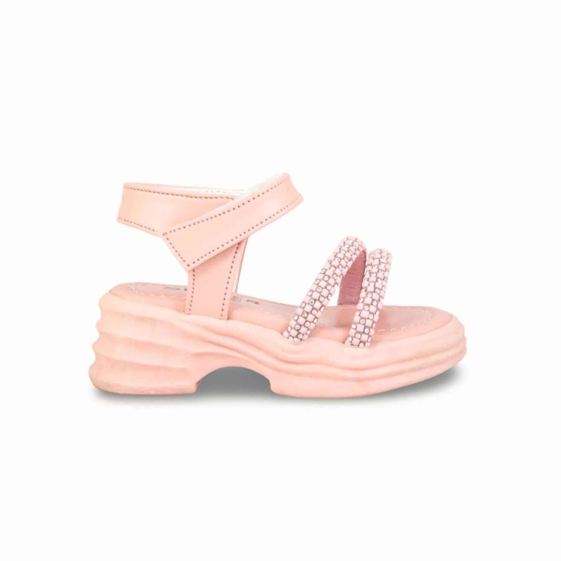 Girls Pink Formal Sandal KD9916 - Image 2