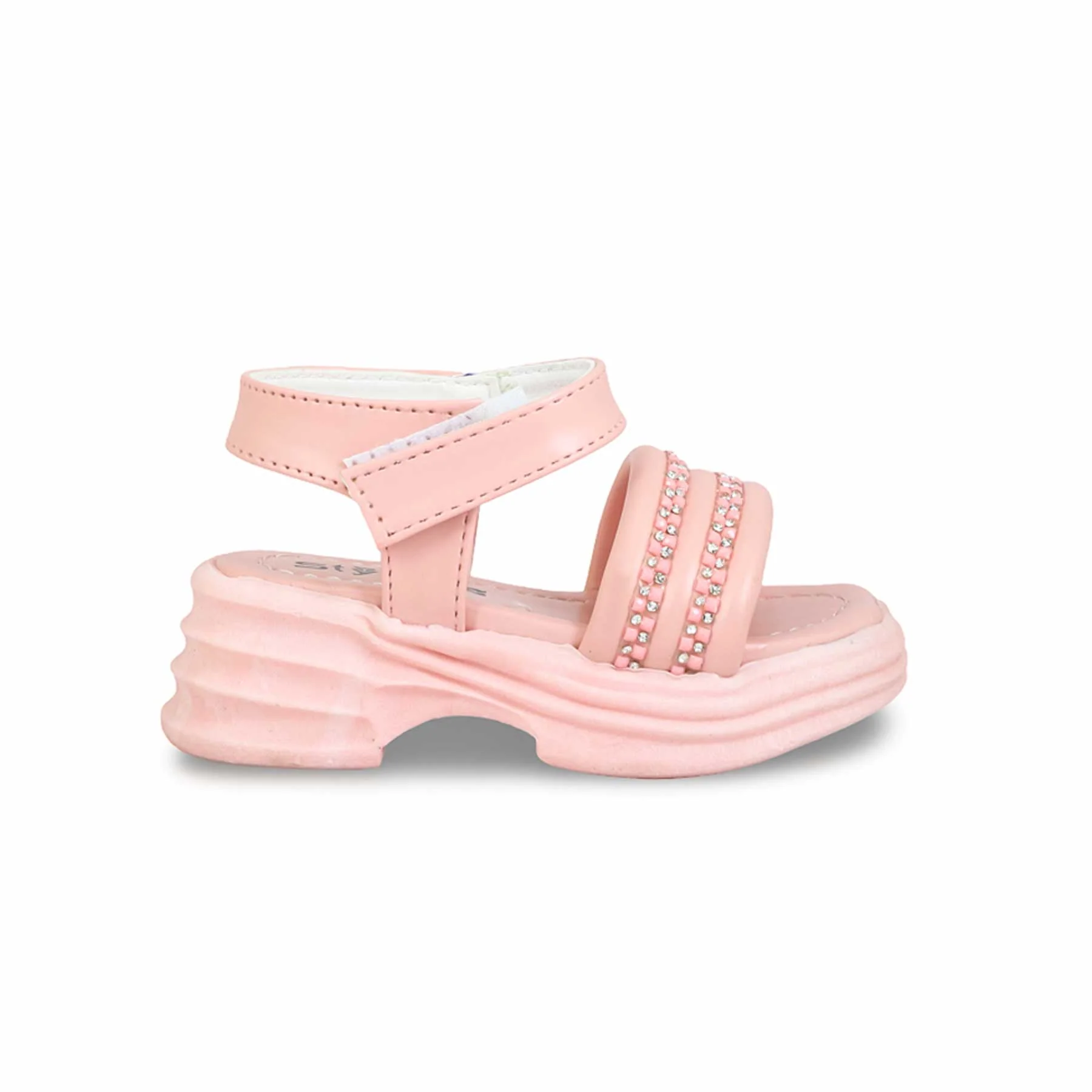 Girls Pink Formal Sandal KD9918 - Image 2