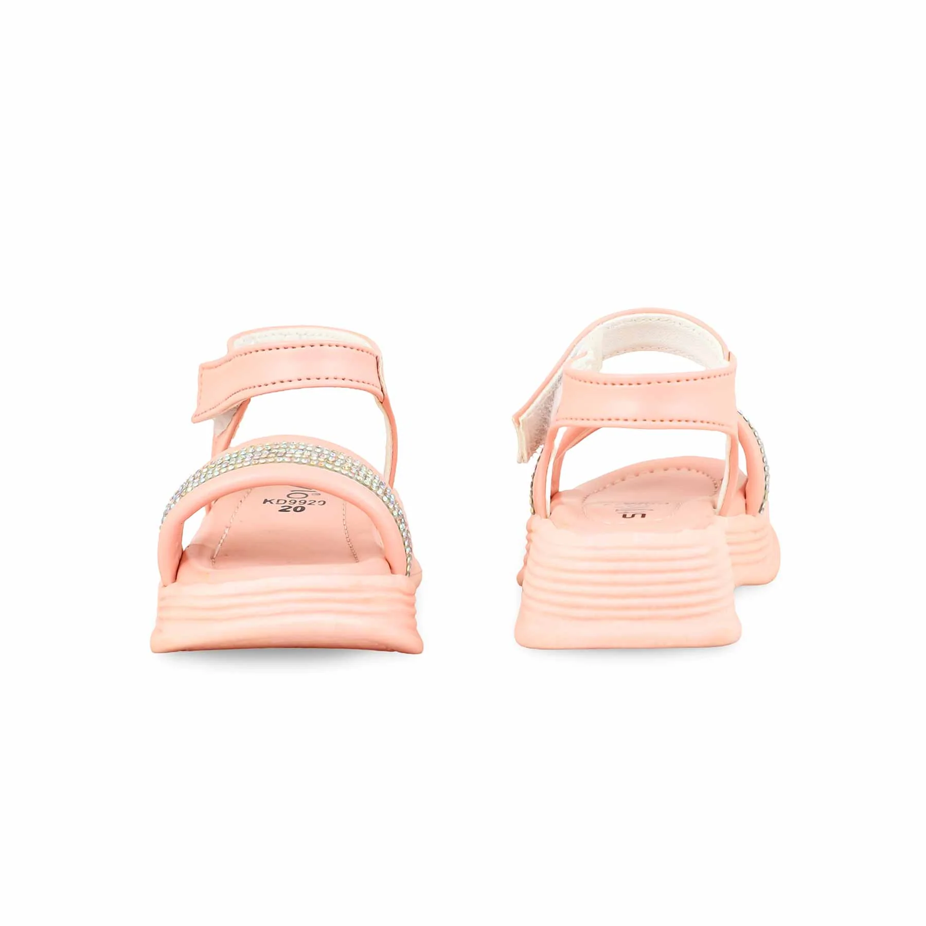 Girls Pink Formal Sandal KD9920 - Image 4