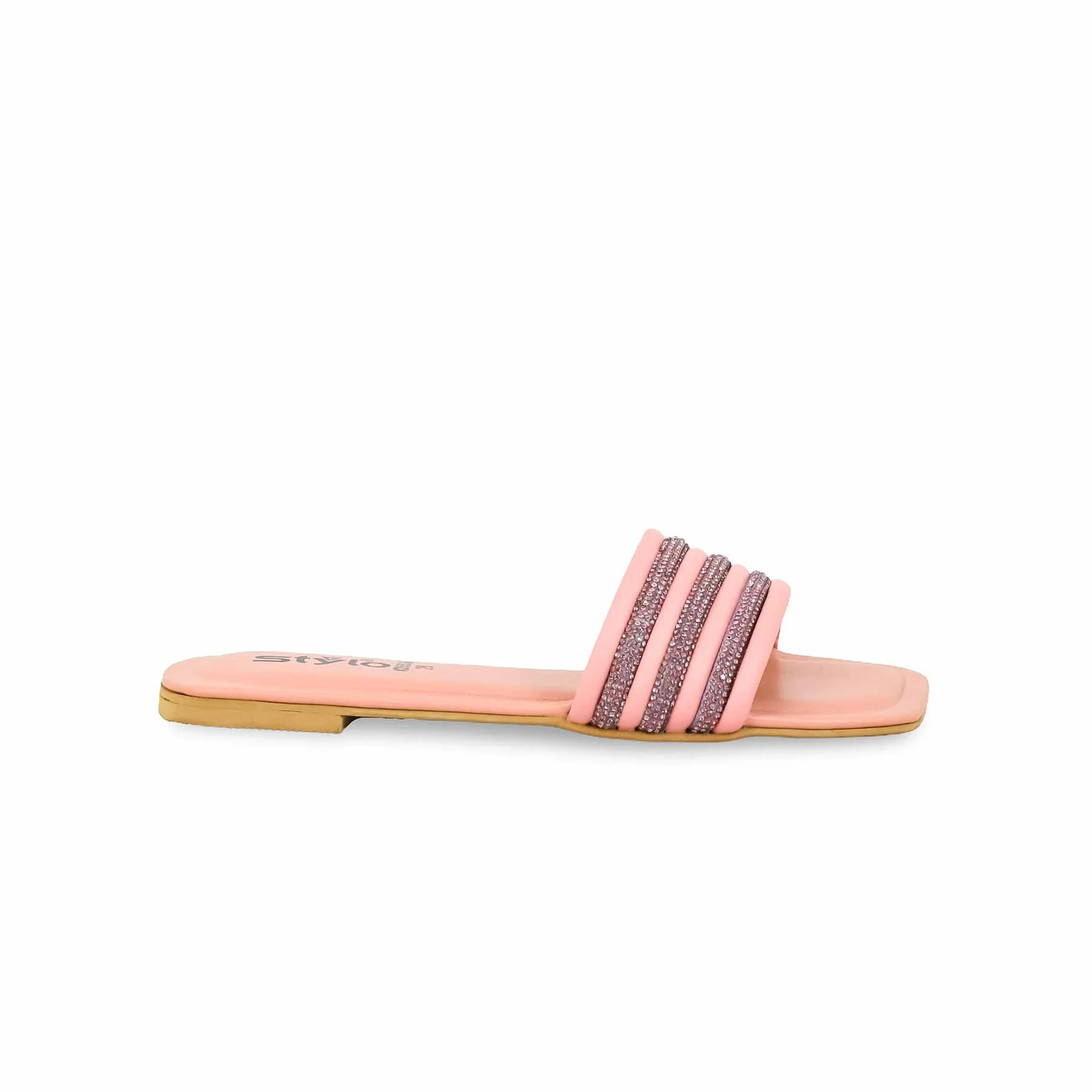 Girls Pink Formal Slipper KD5536 - Image 2
