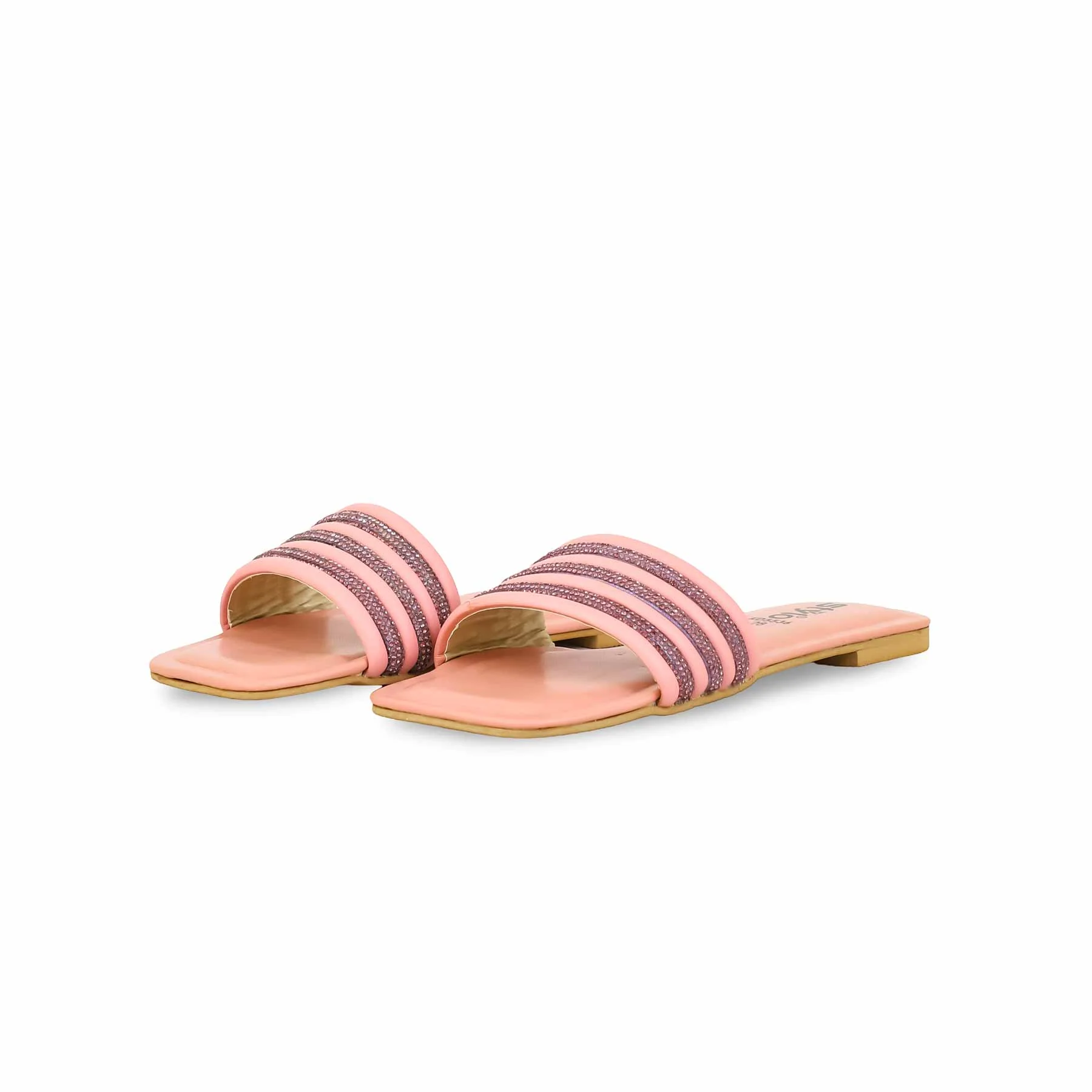 Girls Pink Formal Slipper KD5536 - Image 3