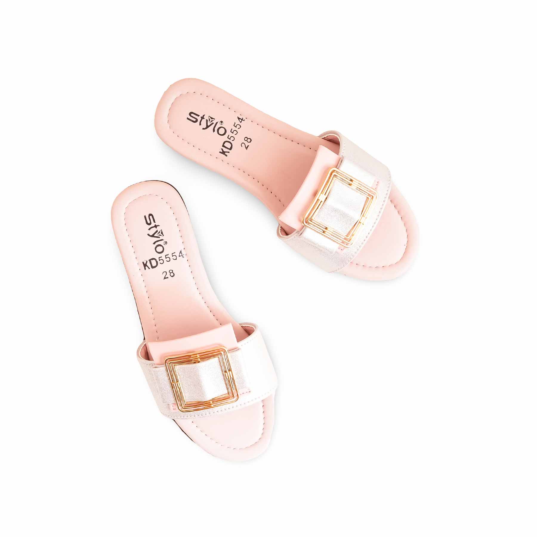 Girls Pink Formal Slipper KD5554 - Image 5