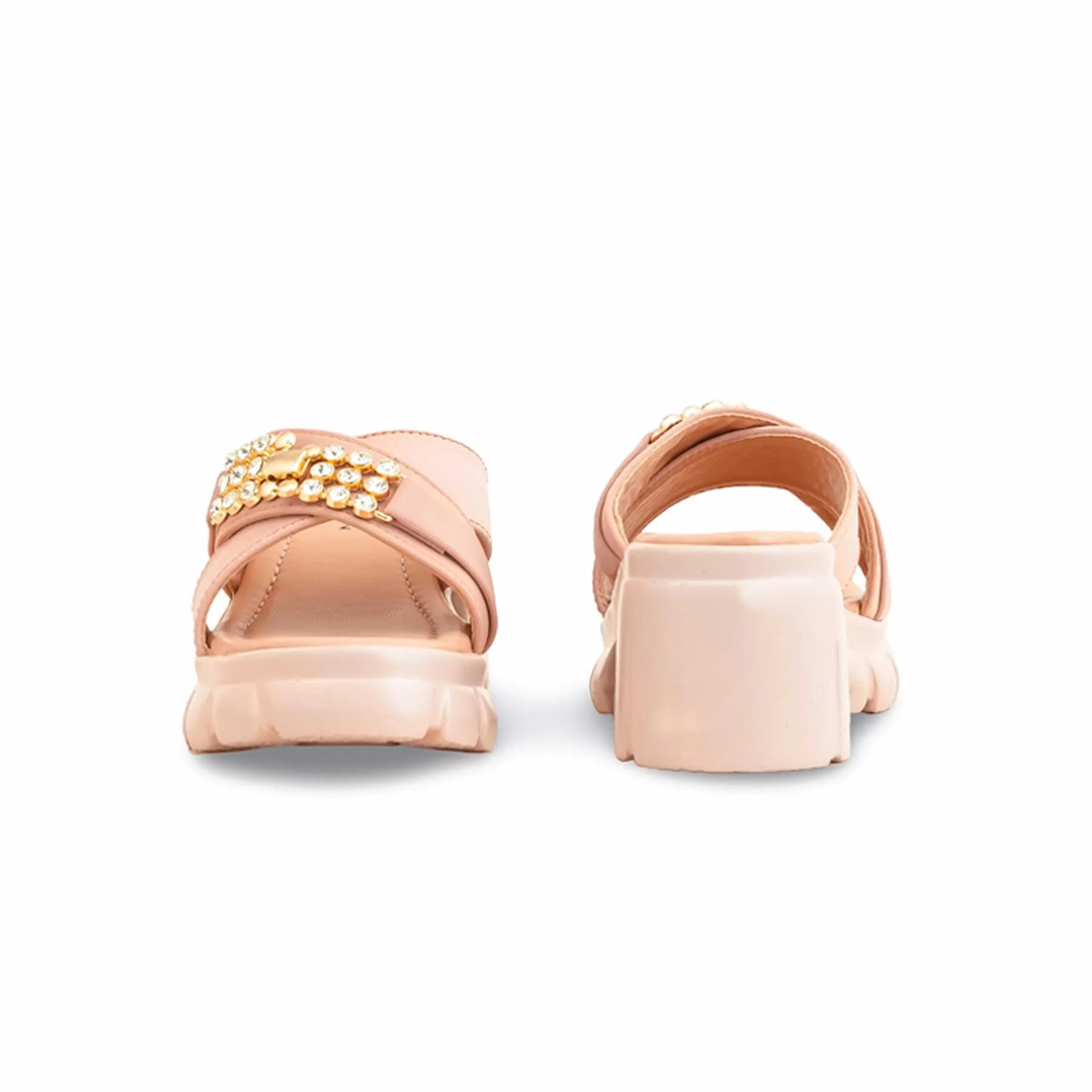 Girls Pink Formal Slipper KD5555 - Image 4