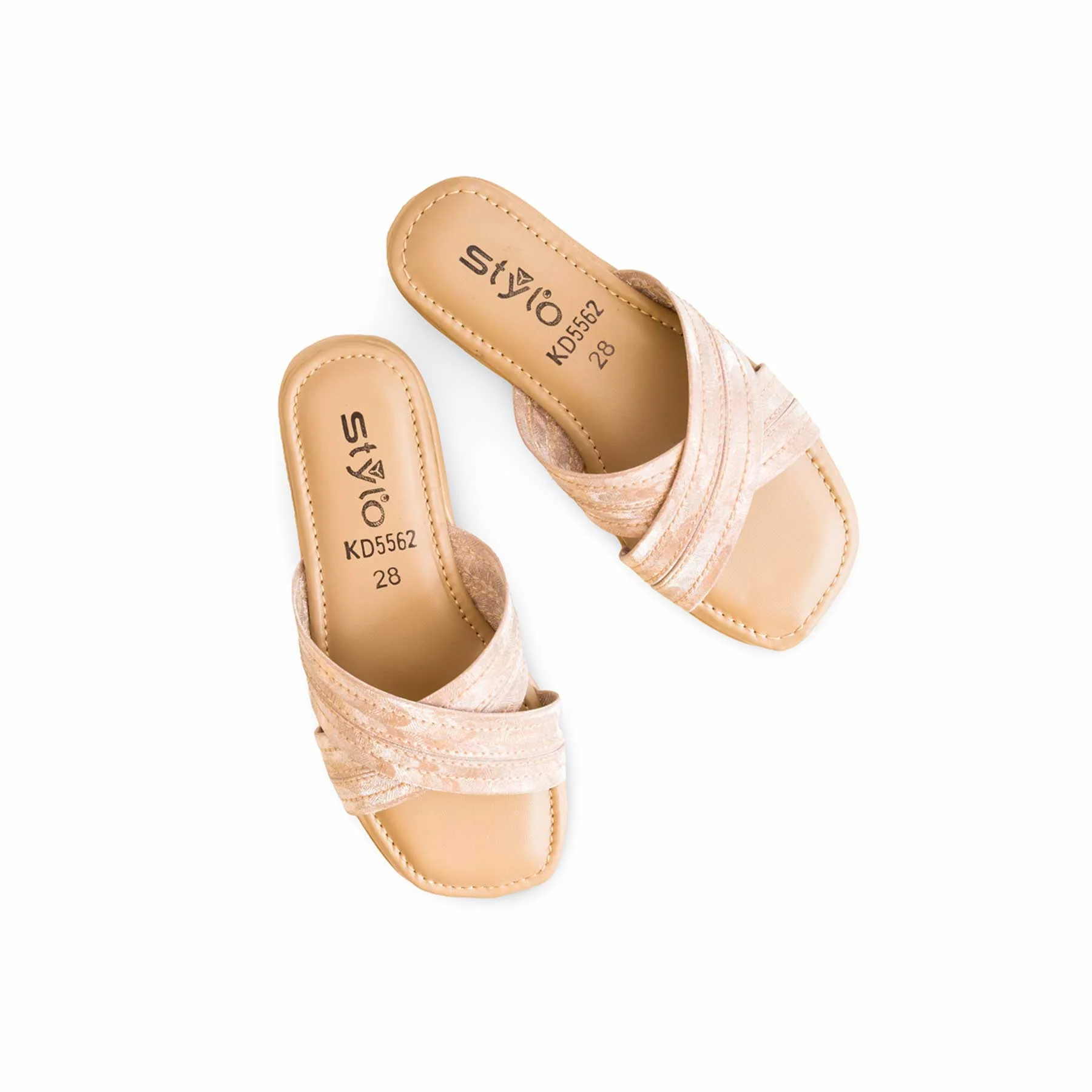 Girls Pink Formal Slipper KD5562 - Image 5