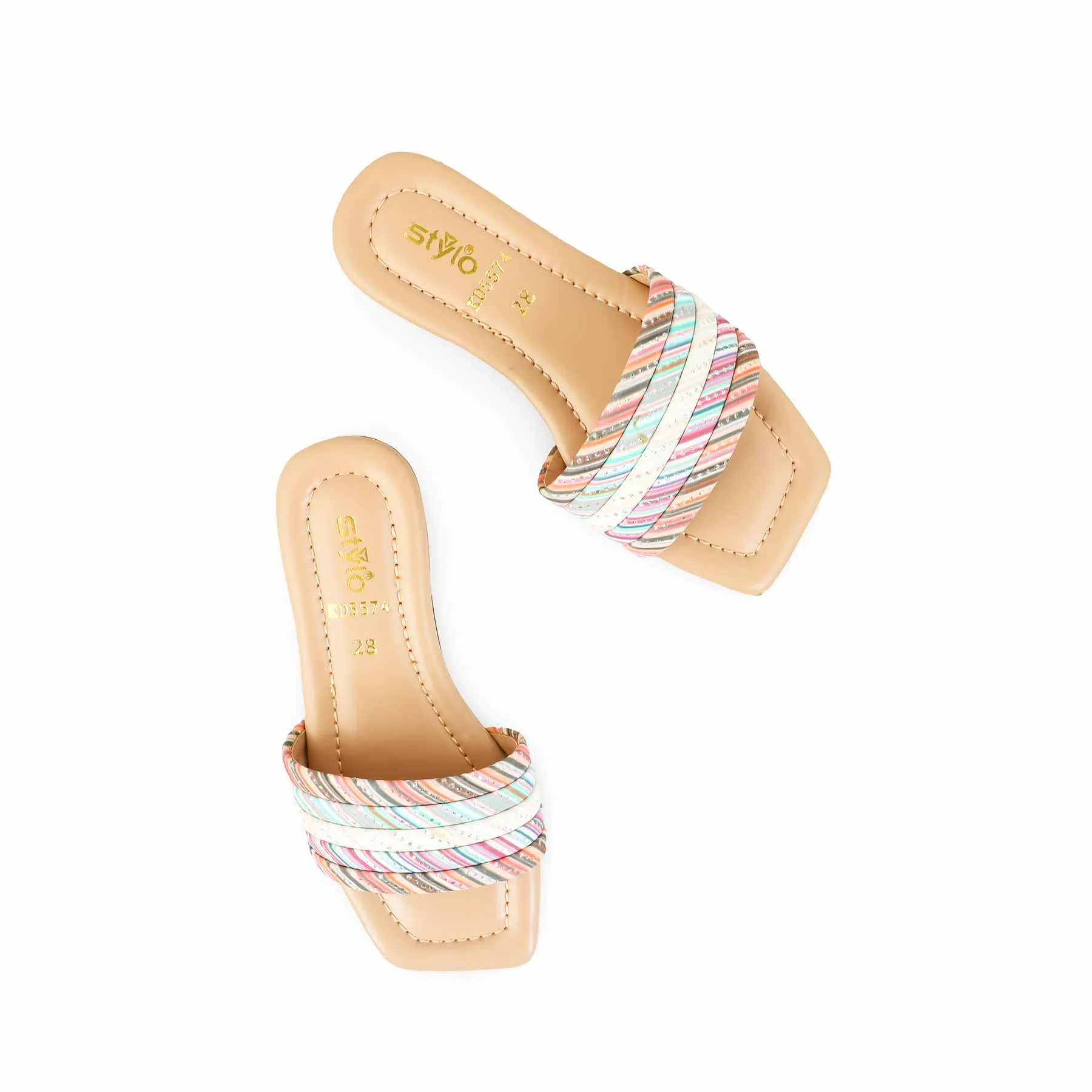 Girls Pink Formal Slipper KD5574 - Image 5