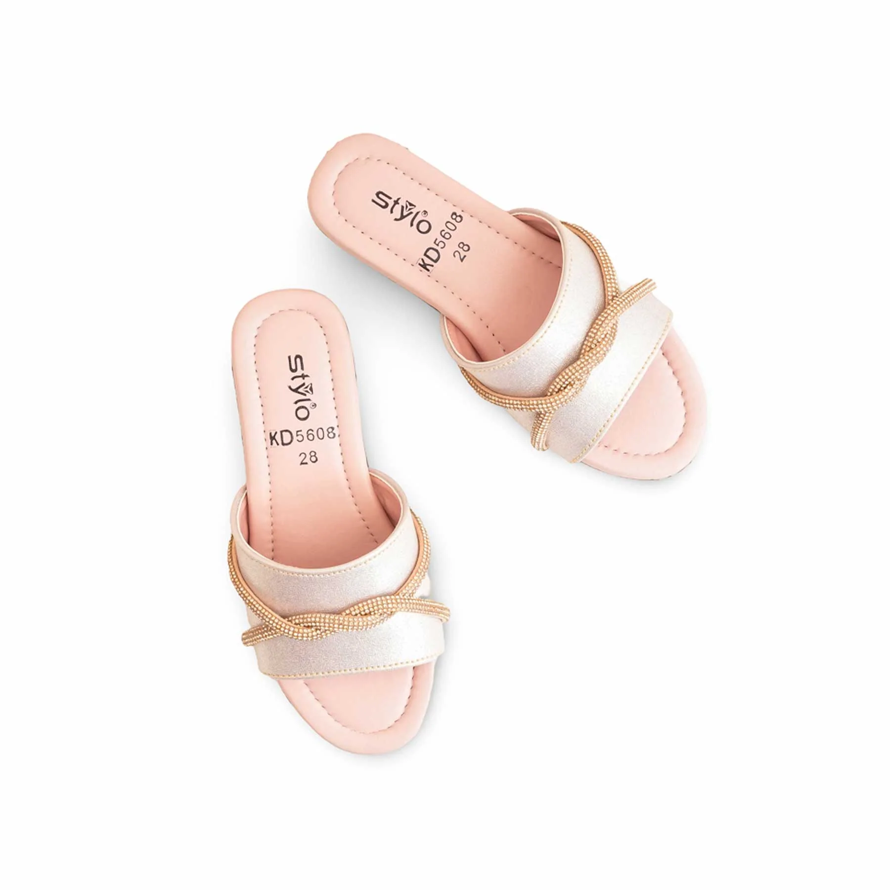 Girls Pink Formal Slipper KD5608 - Image 5