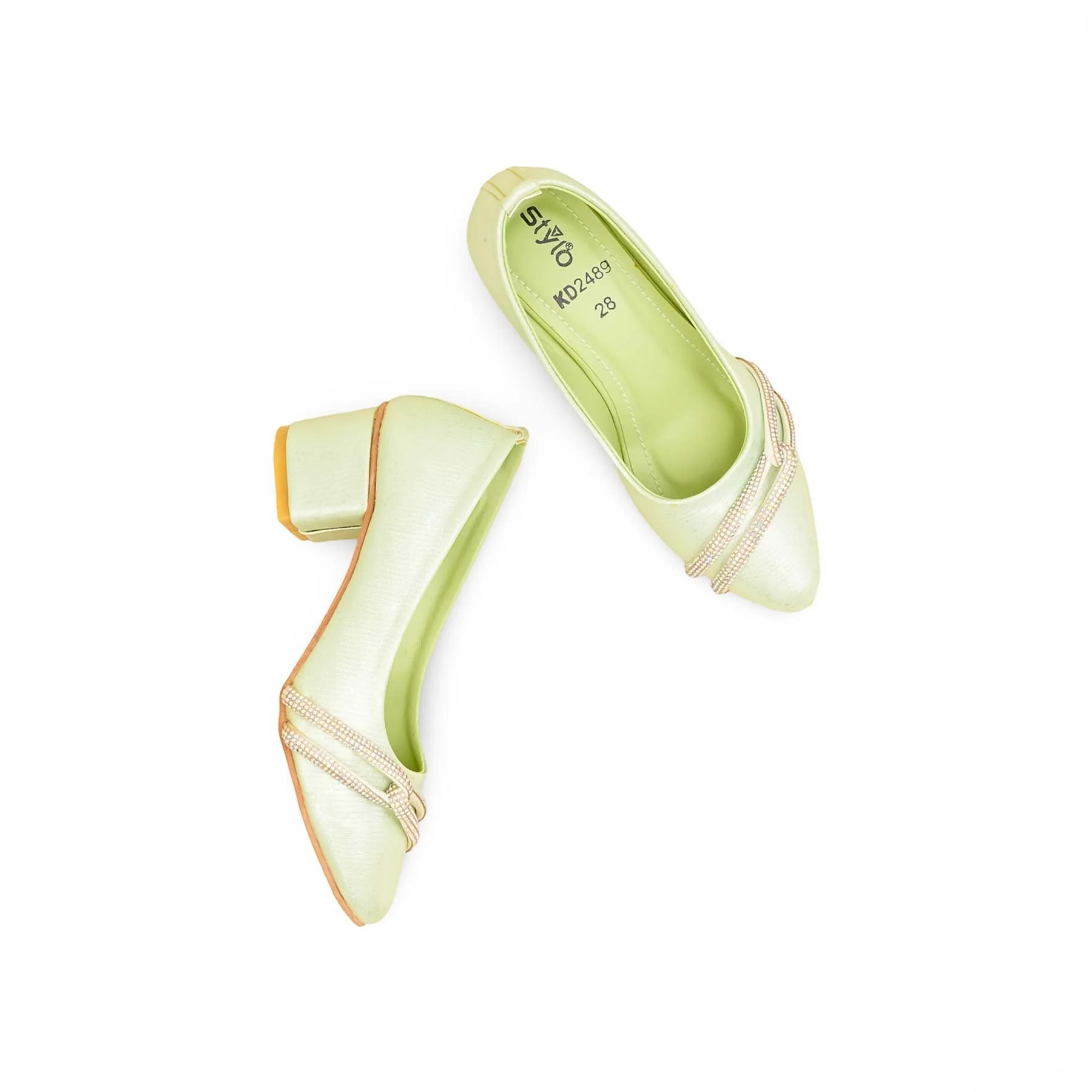 Girls PISTAGREEN Fancy Pumps KD2489 - Image 5