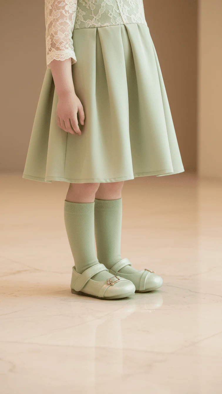 Girls PISTAGREEN Formal Pumps KD2484