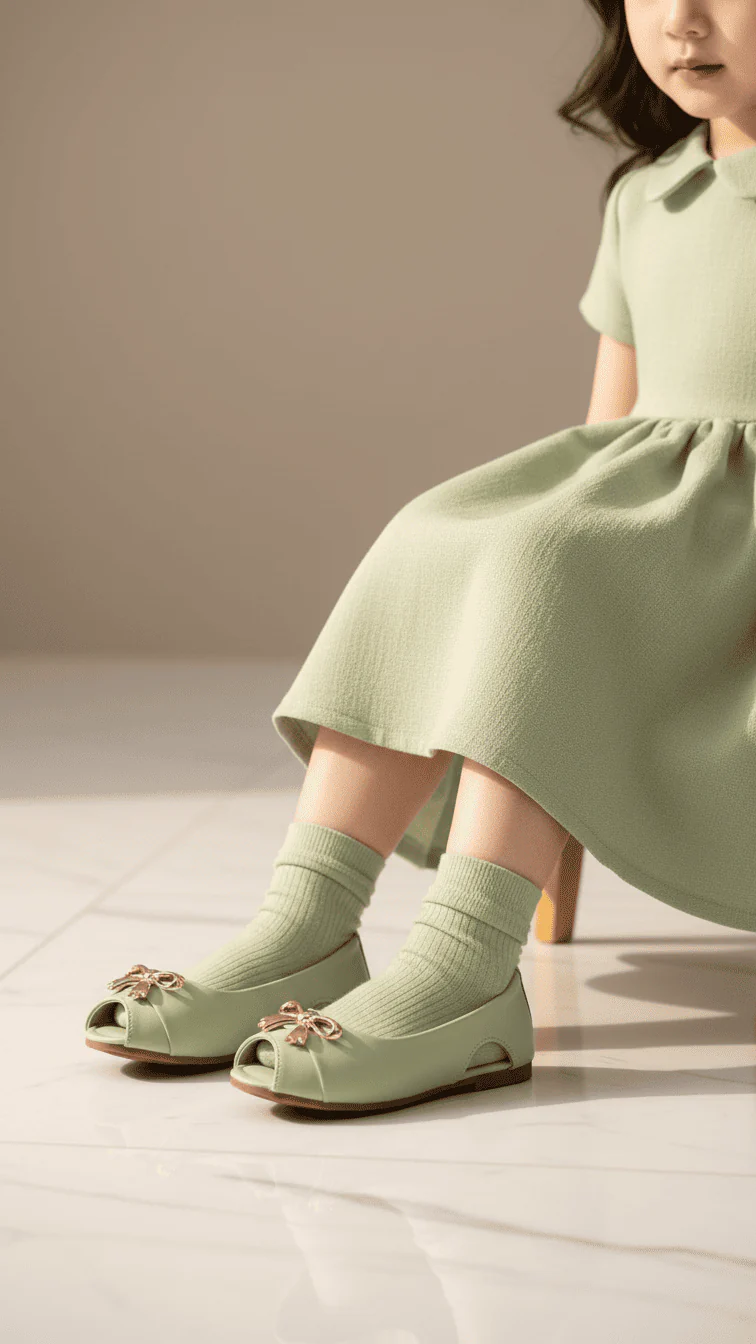 Girls PISTAGREEN Formal Pumps KD2540