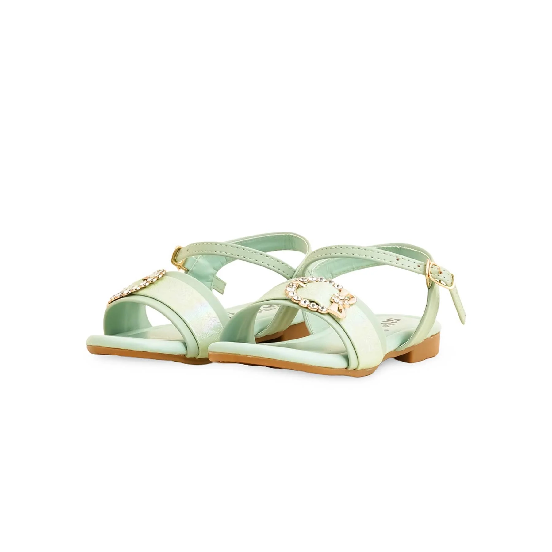 Girls PISTAGREEN Formal Sandal KD9852 - Image 3