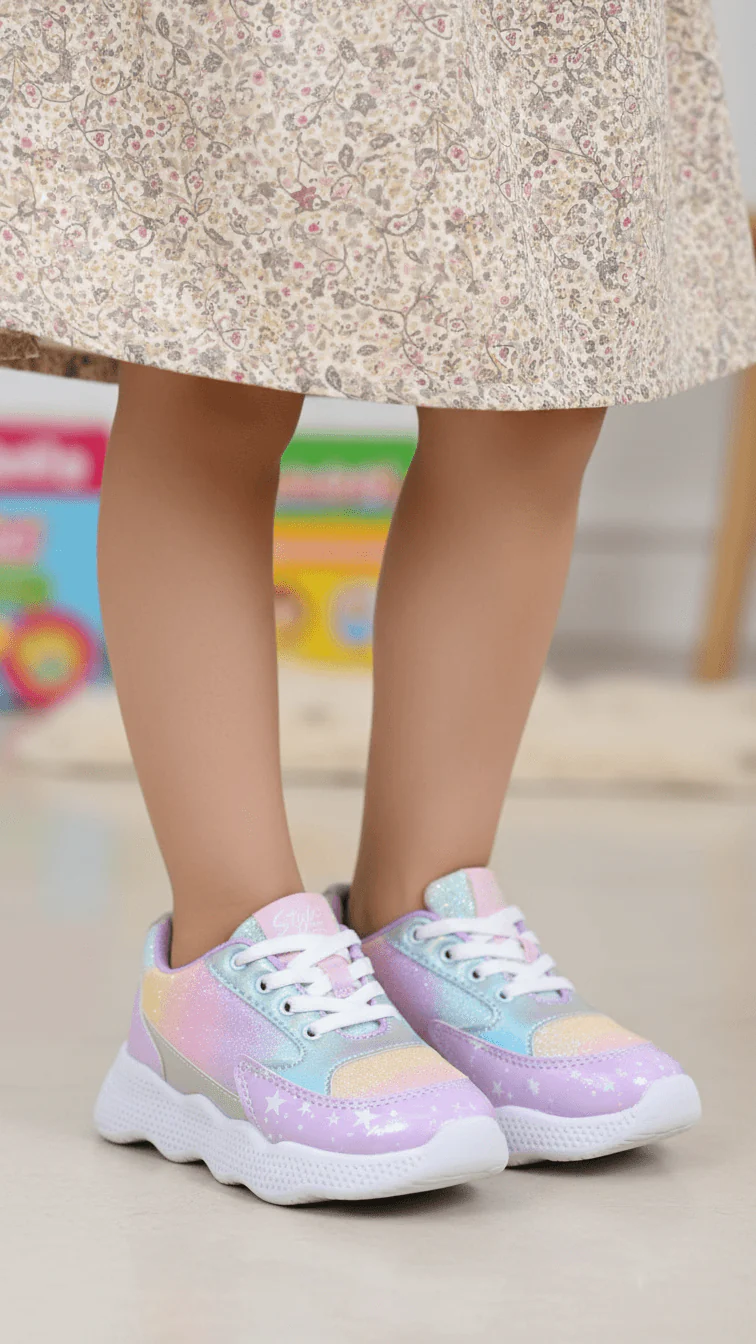 Girls Purple Casual Jogger KD8107